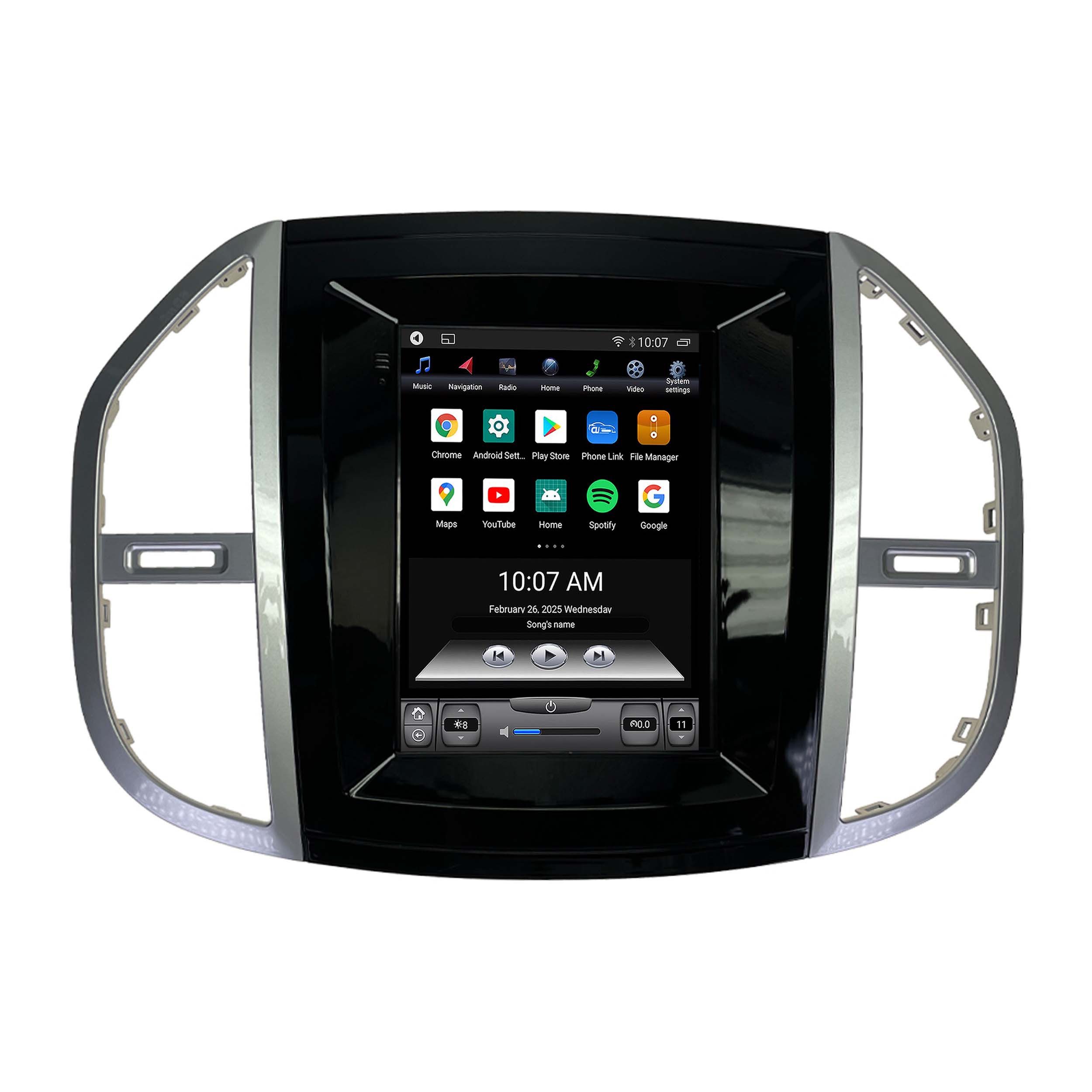 TAFFIO Für Mercedes Benz Vito 9.7" Touch Android Autoradio Navi GPS CarPlay Einbau-Navigationsgerät