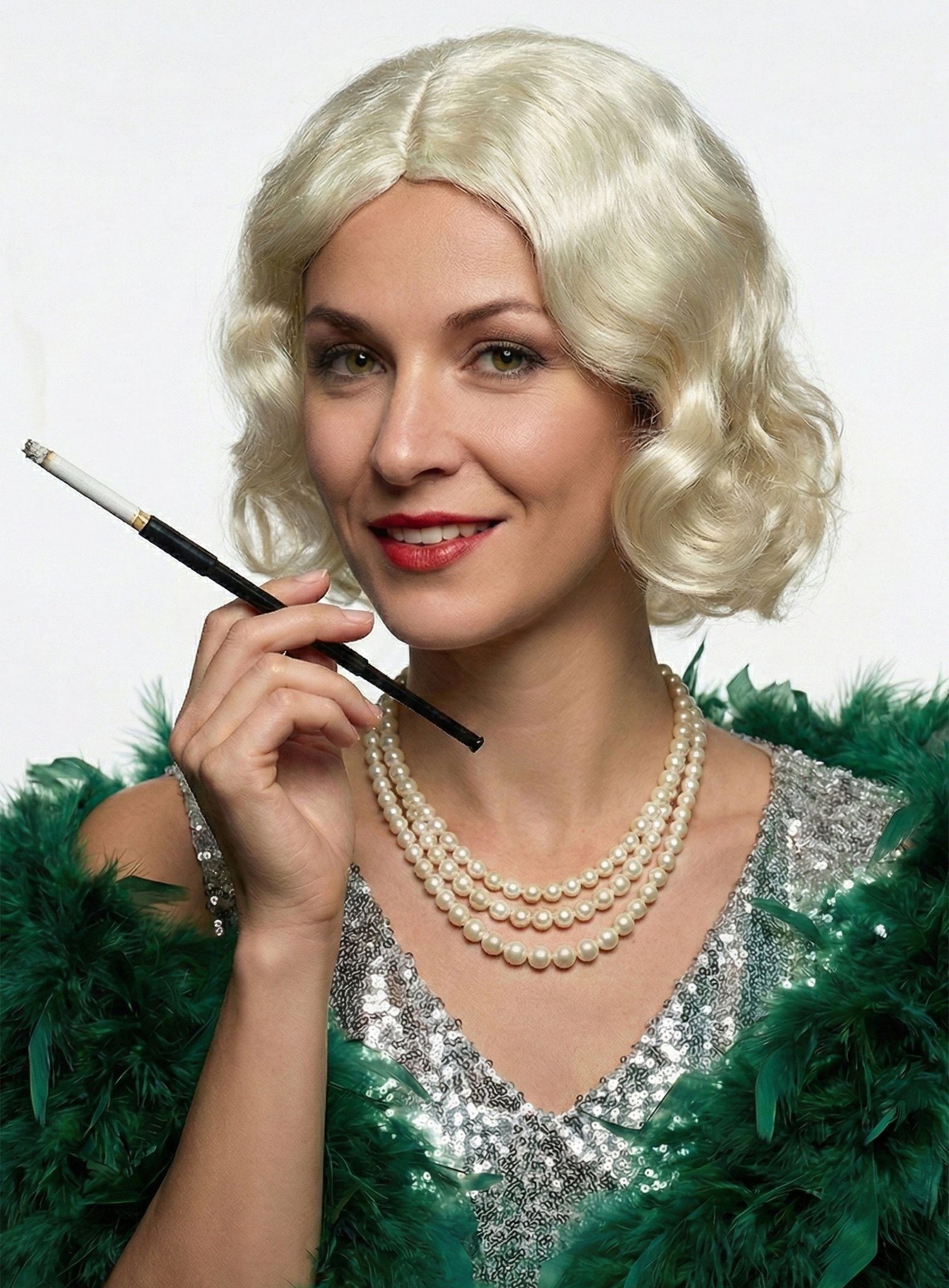 Kostüm-Perücke 20er Wasserwelle Kostüm Perücke blond - Fasching