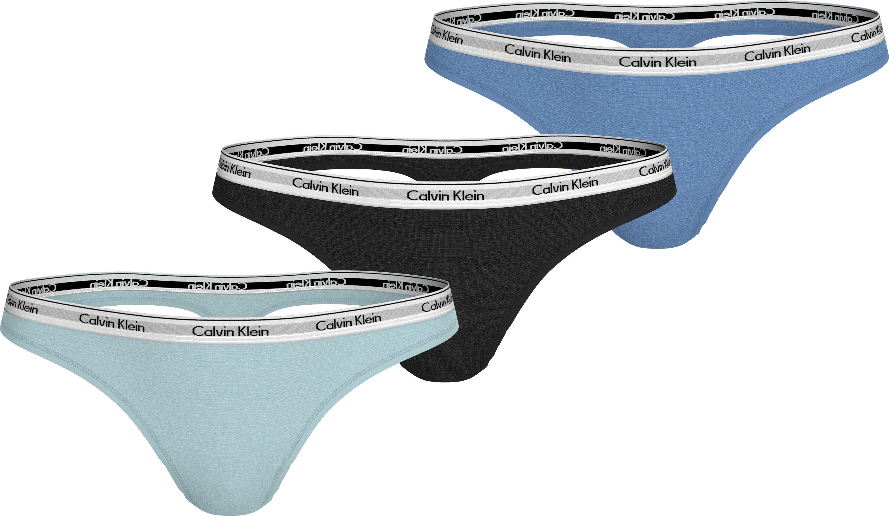Calvin Klein Underwear Tanga 3 PACK THONG (LOW-RISE) (3-St) String low wais günstig online kaufen