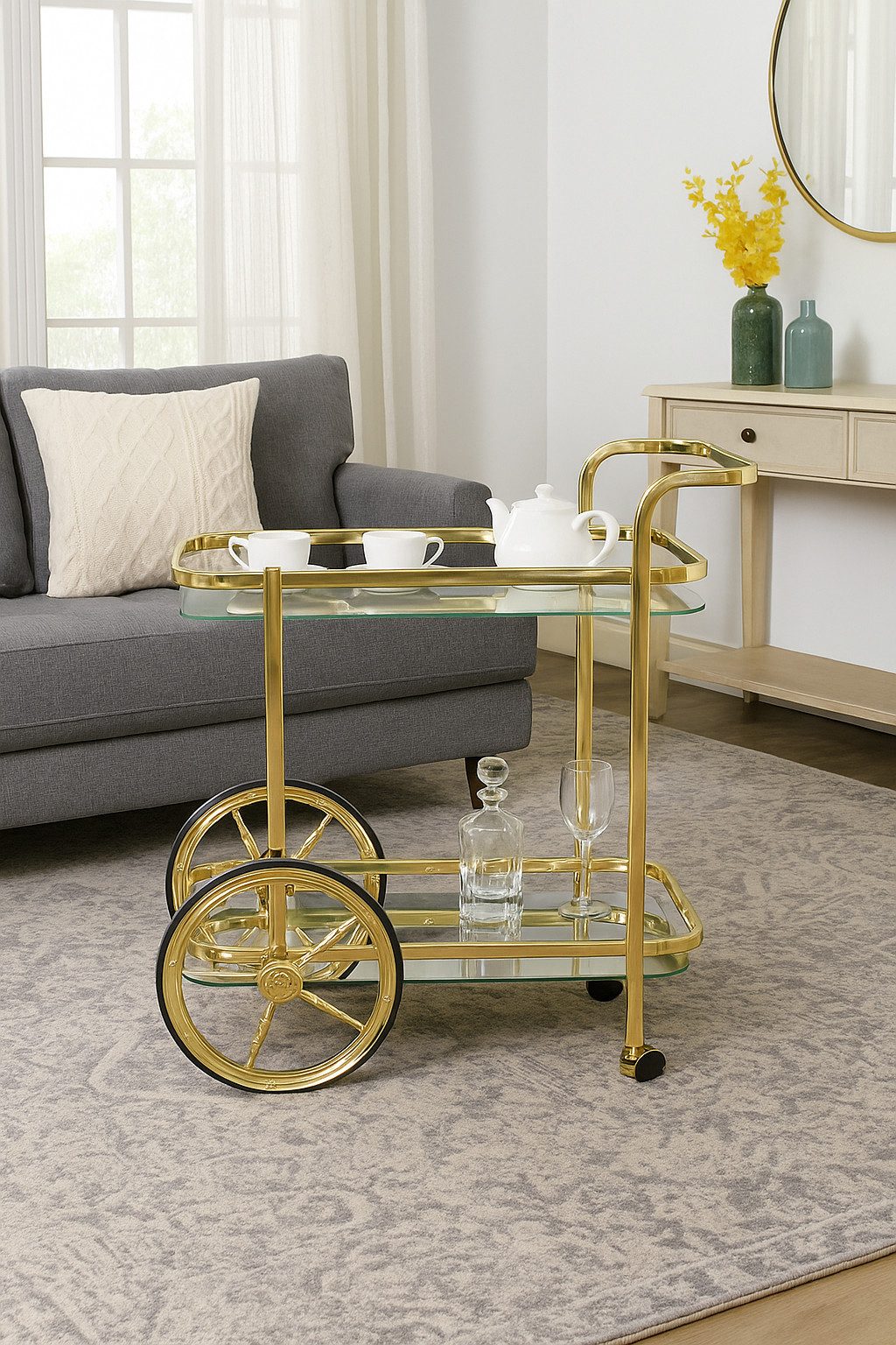 moebel-direkt-online Servierwagen Paula, (1 St), funktionell und praktisch