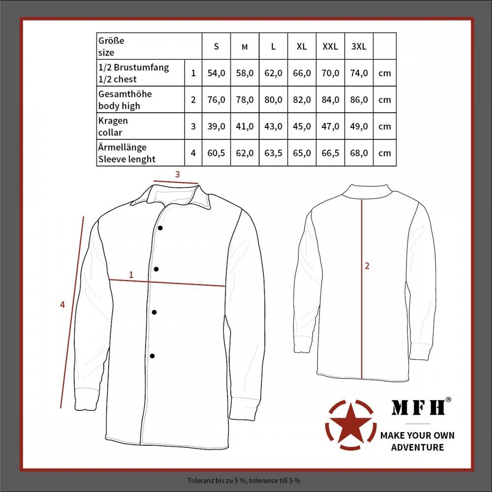 MFHHighDefence Outdoorhemd Hemd, Attack, langarm, oliv, Teflon, Rip Stop - S