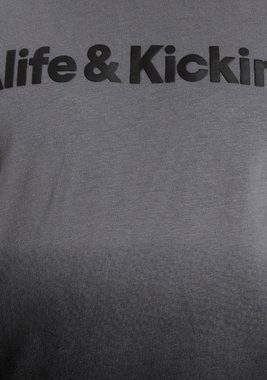 Alife & Kickin Langarmshirt Logo-Print mit Farbverlauf