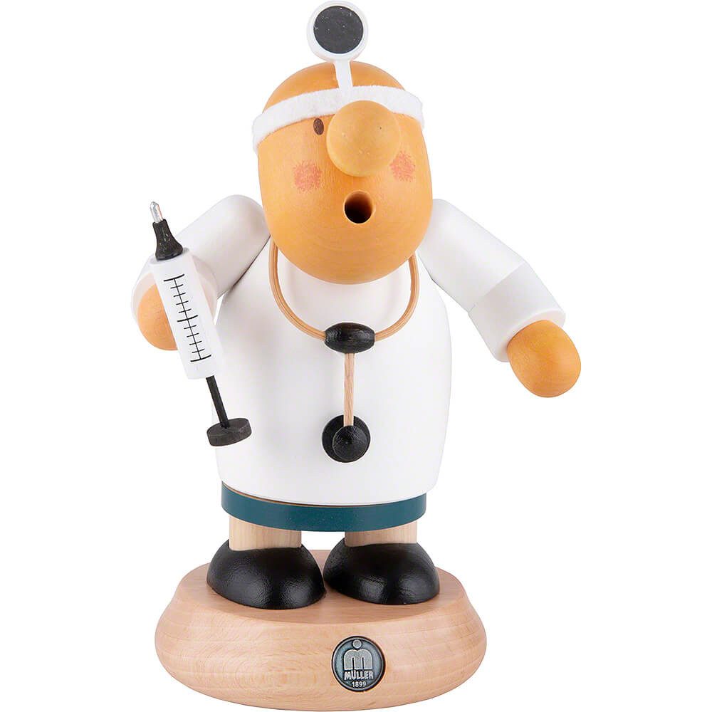 Müller Kleinkunst GmbH Seiffen Räuchermännchen Arzt (16cm) Räuchermann von Müller Kleinkunst