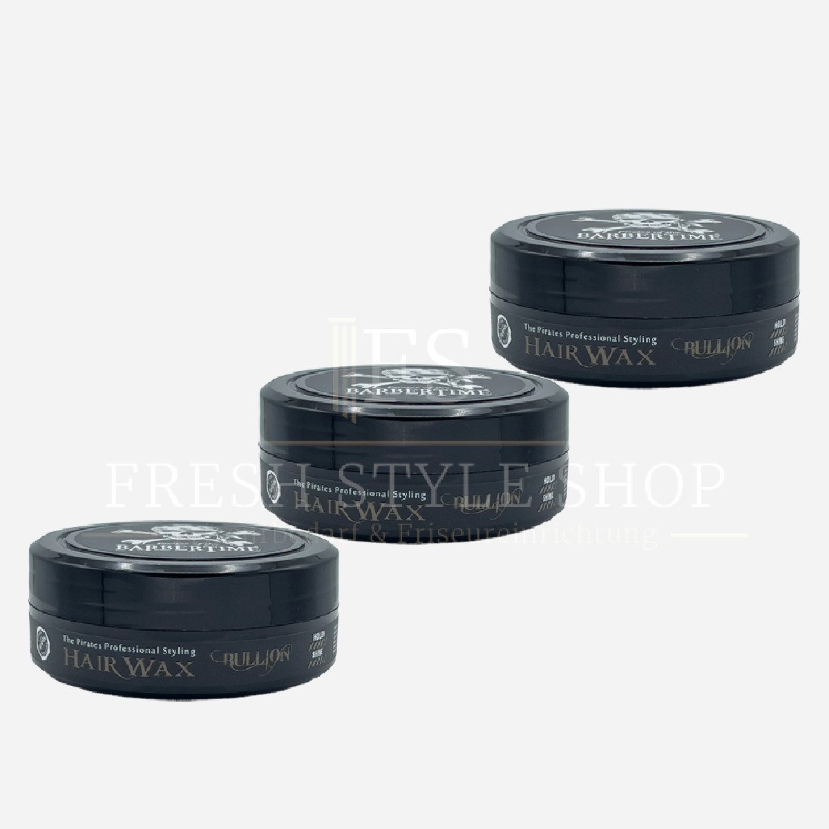 BARBERTIME Воск для волос 3x Воск для волос Hair Wax Styling Wax 150ml Bullion, 3-tlg.