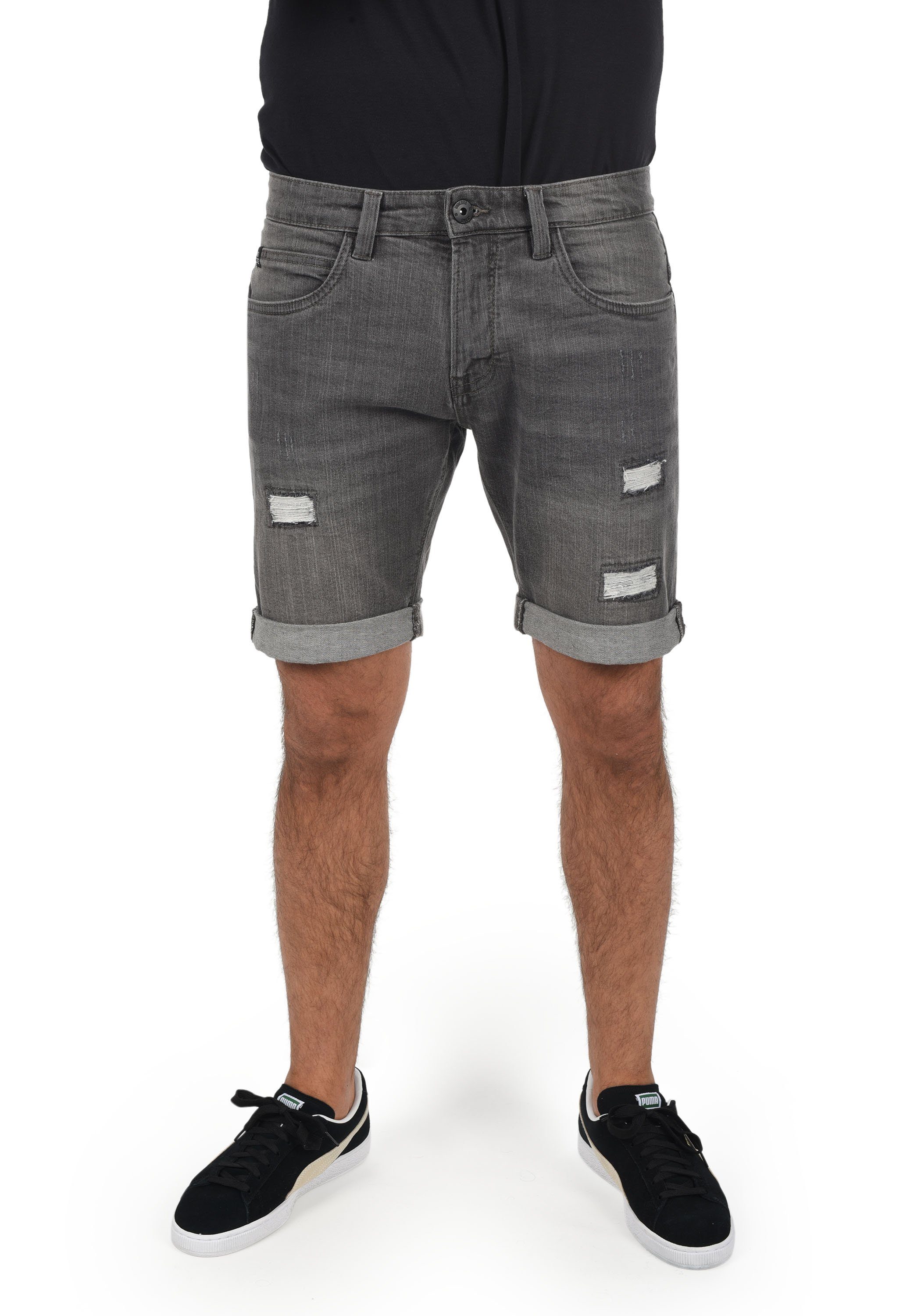 Light - (901) Grey - IDHallow 70201MM Jeansshorts Indicode Shorts