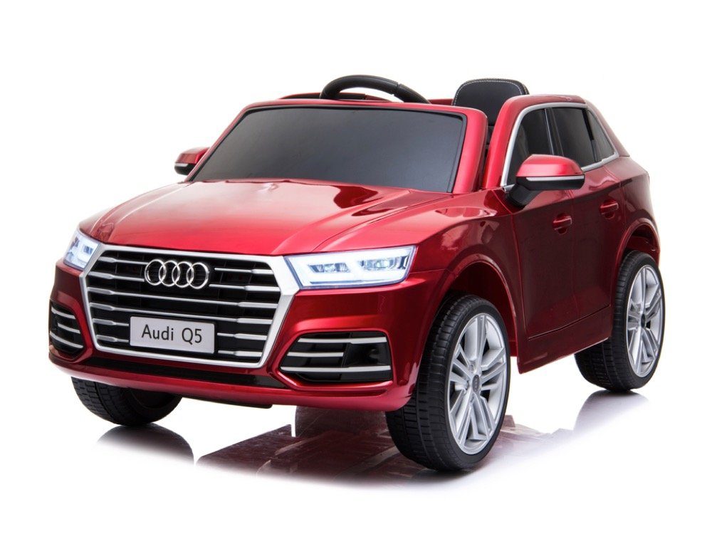 Elektro-Kinderauto Kinder Elektroauto Audi Q5 12v, zwei Motoren, LED, Audio, FB, rot