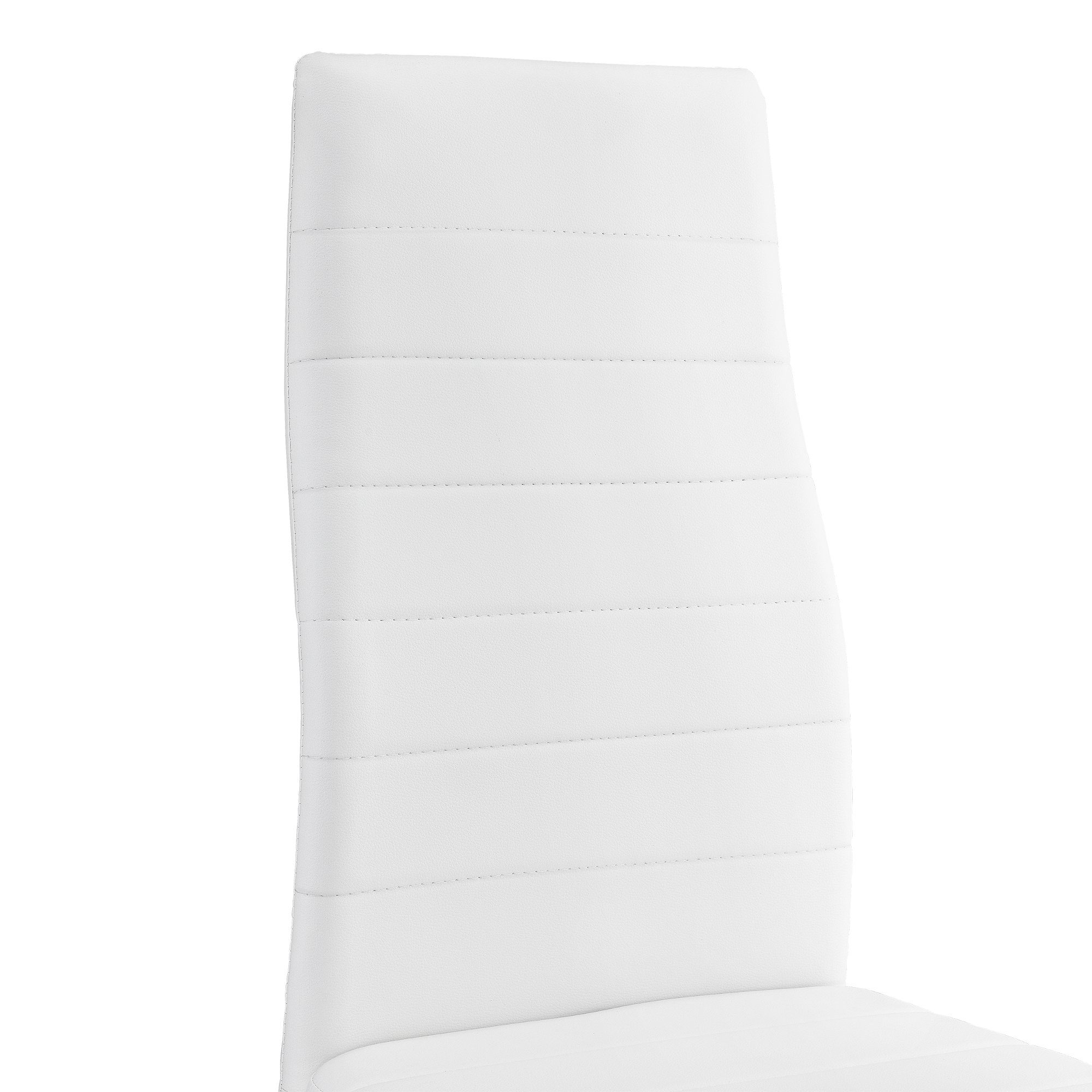 en.casa Esszimmer-Set, (Set, 5-St., Bestehend Stühlen Stühlen), 1 Esstisch mit Tisch, Farbkombinationen Stühle Tisch verschiedenen 4 aus in weißen + 4 schwarz/weiß »Bergen«
