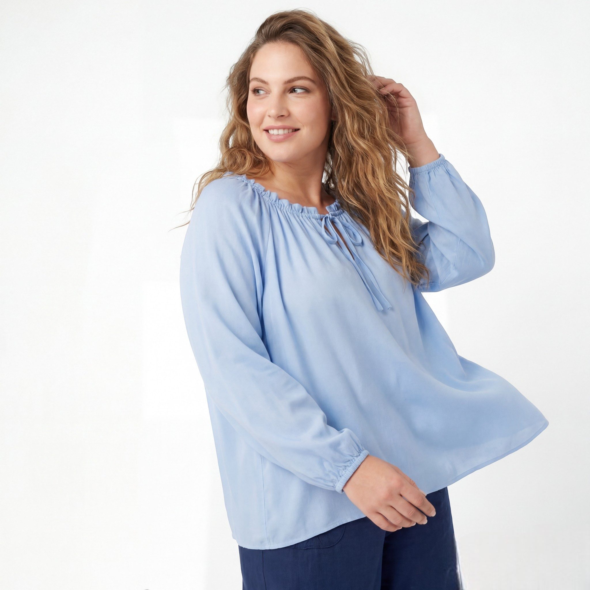 OriginalYou Blusenshirt Damen Sommer Oberteil mit Carmenausschnitt aus Visk günstig online kaufen