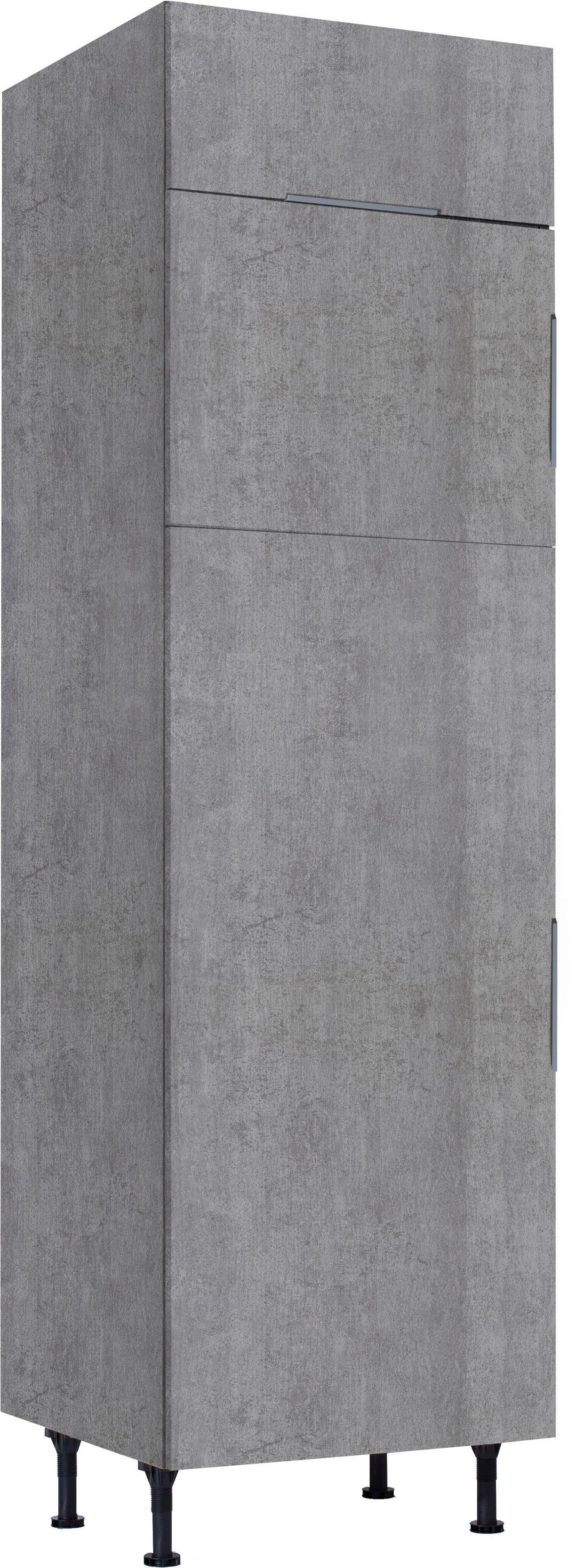 betonfarben | OPTIFIT Tara Kühlumbauschrank betonfarben