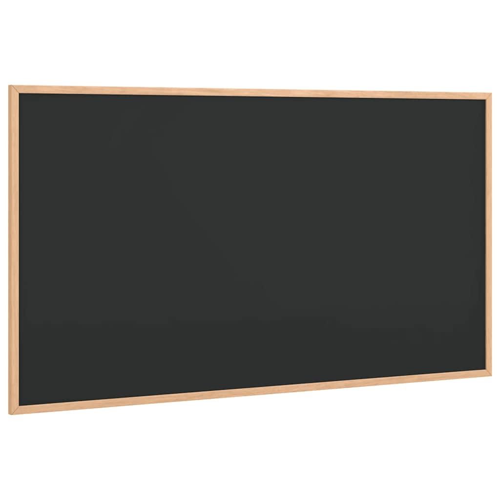 Tafel 100 x 55 cm Kreidetafel mit massivem Kiefernholzrahmen Schwarz 100x55
