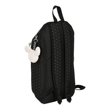 Disney Minnie Mouse Rucksack Lässiger Rucksack Minnie Mouse Topitos Schwarz 22 x 39 x 10 cm