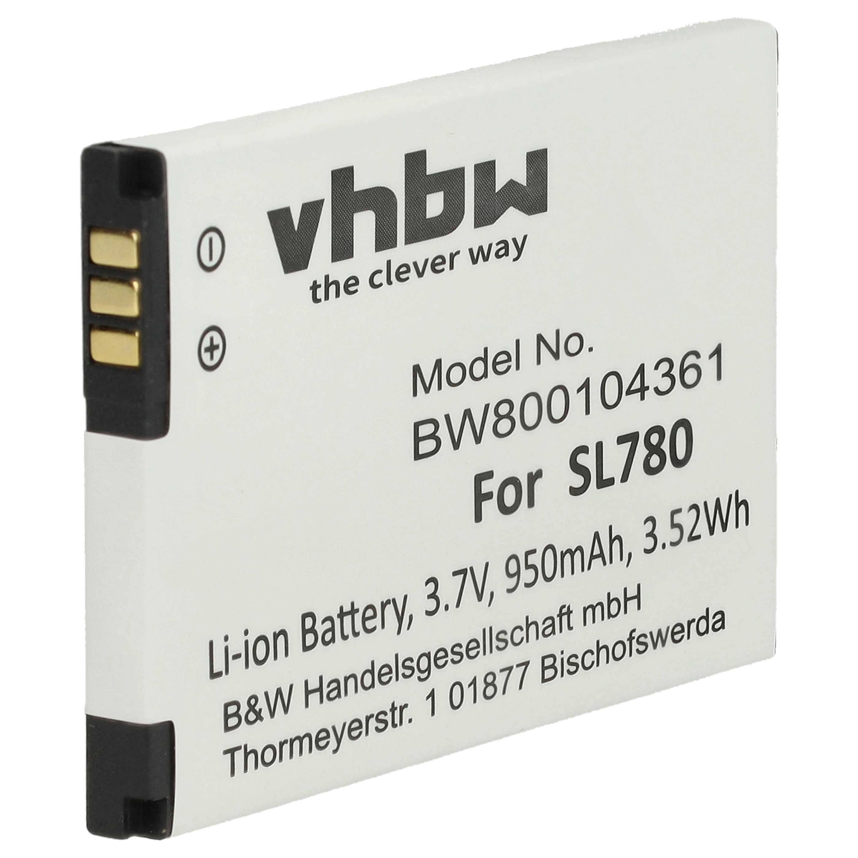 vhbw Akku passend für Siemens Gigaset SL610H Pro, SL785, SL780, SL450H, Akku Akku Li-Ion 950 mAh (3,7 V, 1 St), Leistungsfähiger Austausch-Akku für Telefon, Festnetz oder schnurloses