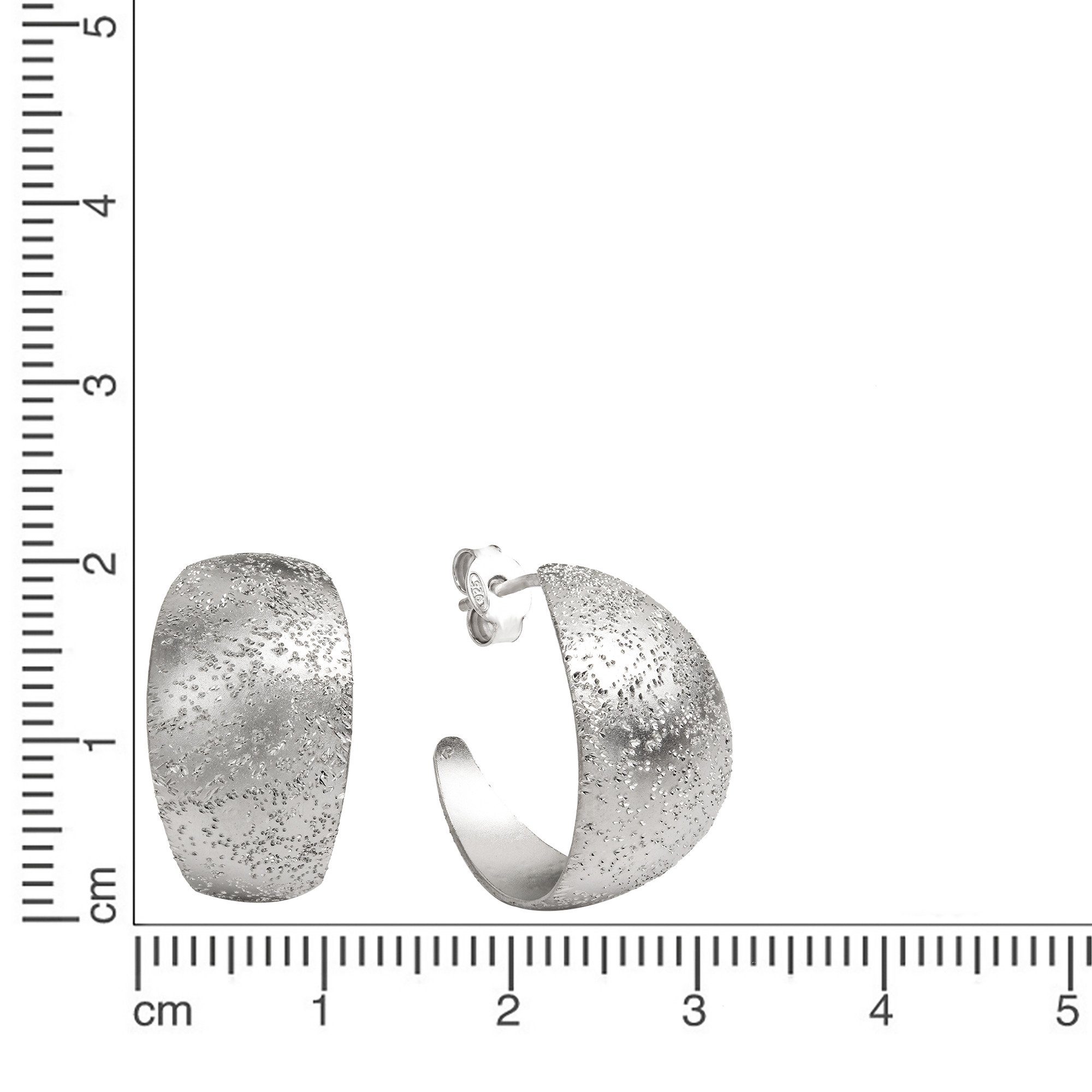 CELESTA Paar Creolen 925 Silber diamantiert