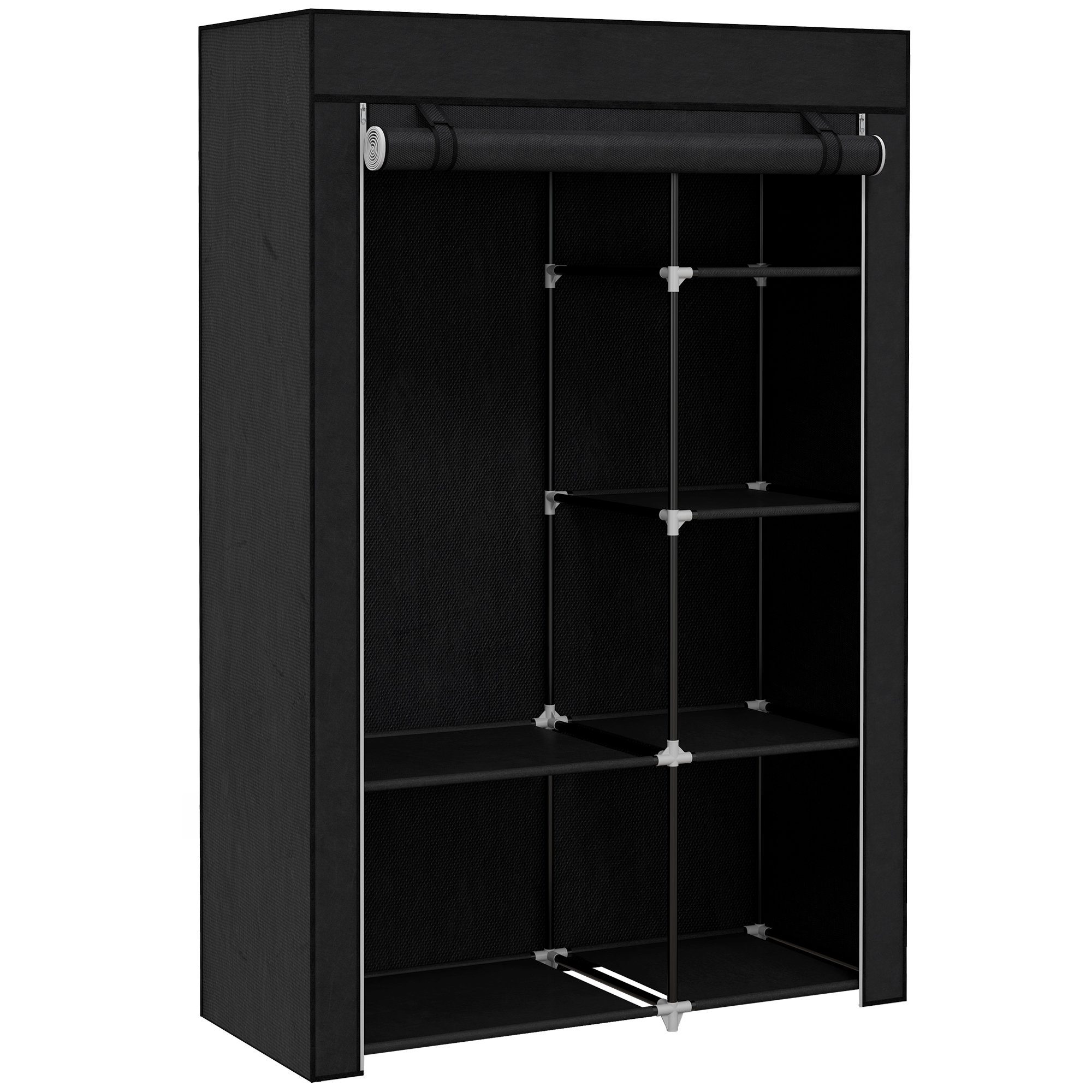 HOMCOM Stoffschrank Klappbarer Kleiderschrank Faltbare Garderobe günstig online kaufen