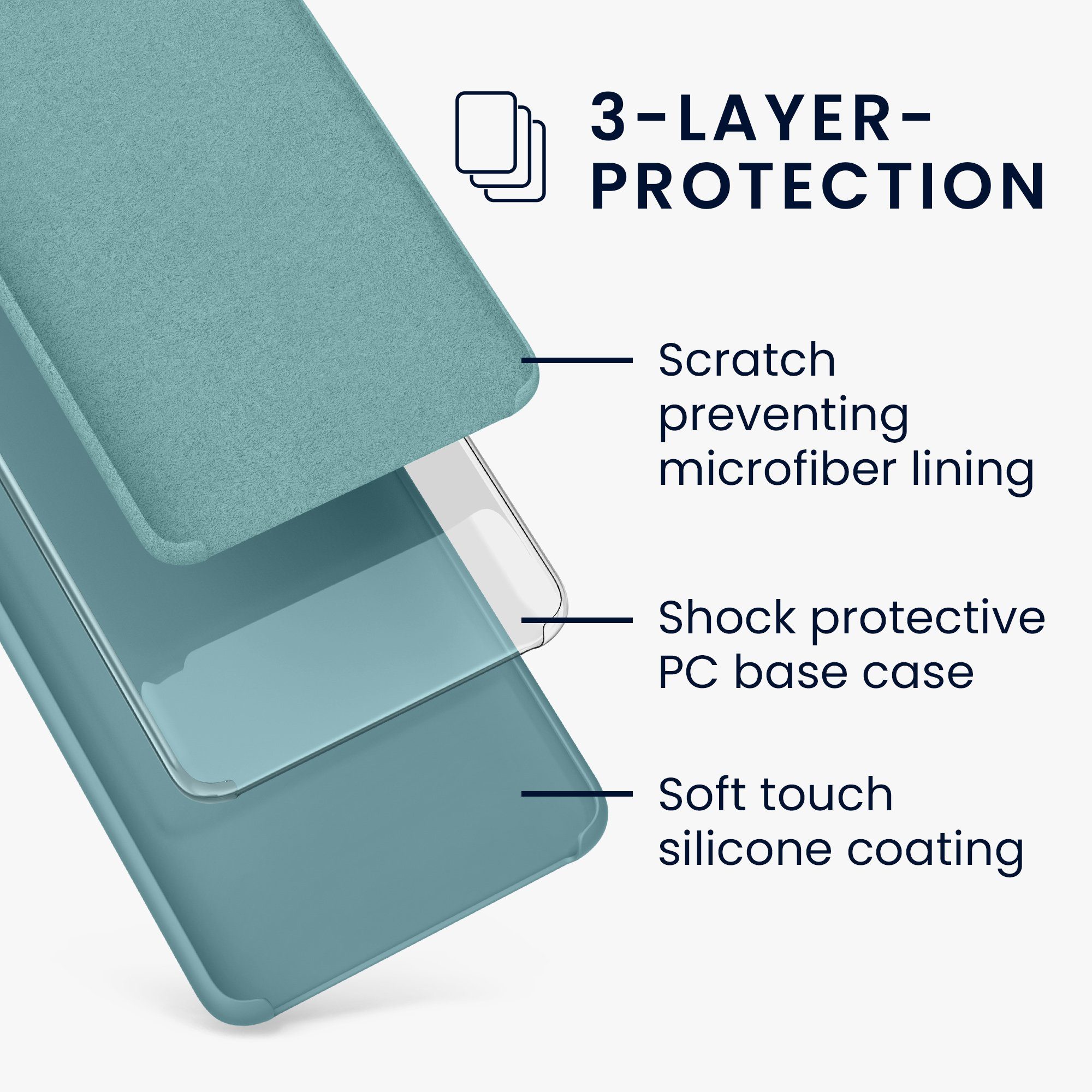 kwmobile Handyhülle Handyhülle für OnePlus Nord 2T 5G Hülle, Weiches Handy Silikon Case - Schutzhülle Cover