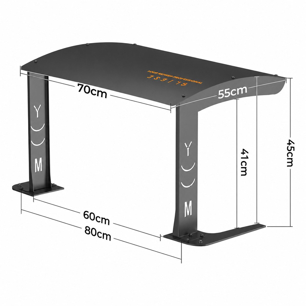 GLIESE POWER Mähroboter-Garage wetterfestes Unterstellhaus für Rasenmäher, 70x55x41 cm, BxTxH: 70x55x45 cm, (1-St)