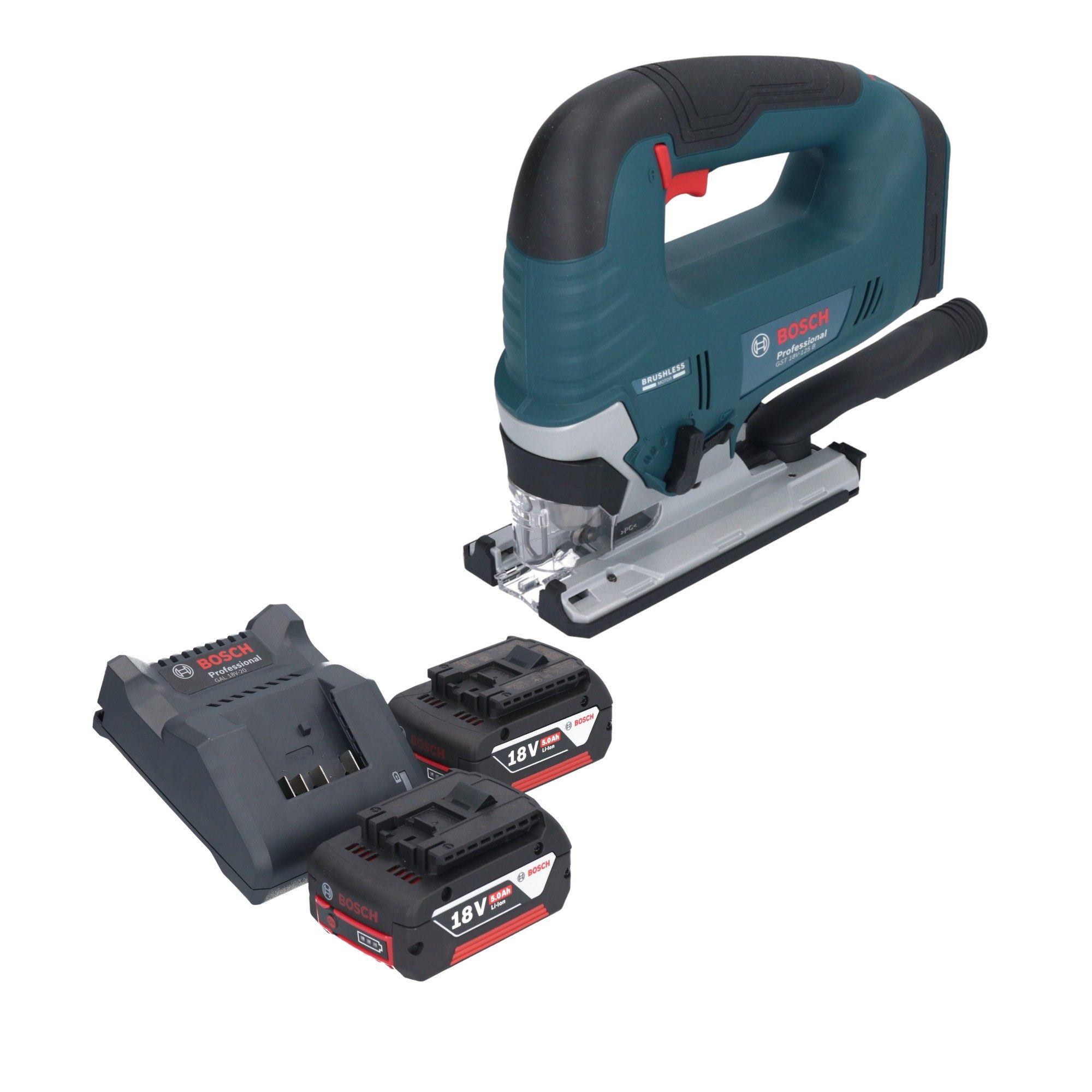 Bosch Professional Akku-Stichsäge Bosch GST 18V-125 B Professional Akku Stichsäge 18 V 125 mm Brushless