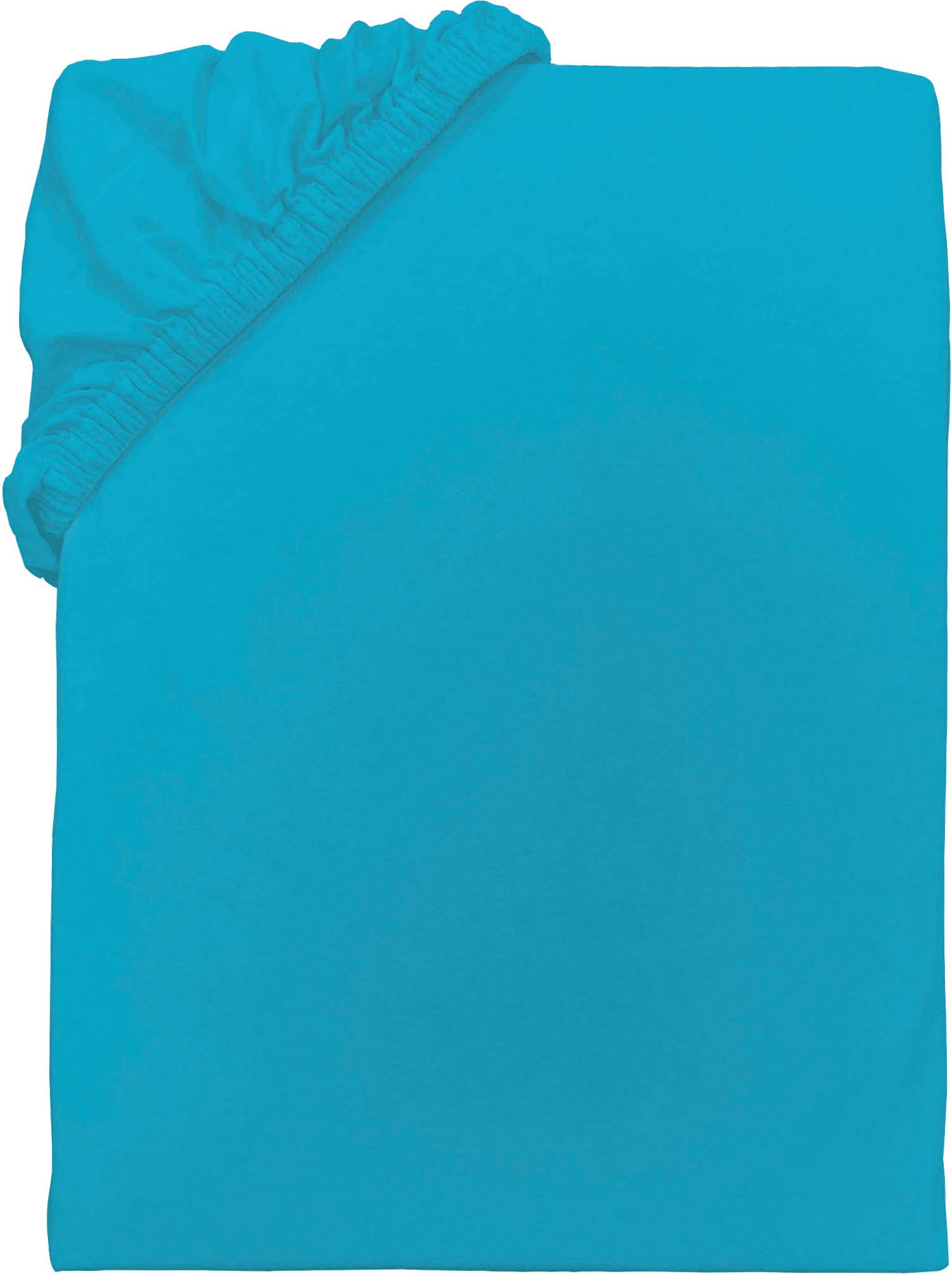 TOM TAILOR HOME Spannbettlaken Tom Tailor Jersey, Jersey, Gummizug: rundum, (1 Stück), ab Größe 90x200 cm, Laken in hochwertiger Jersey Qualität