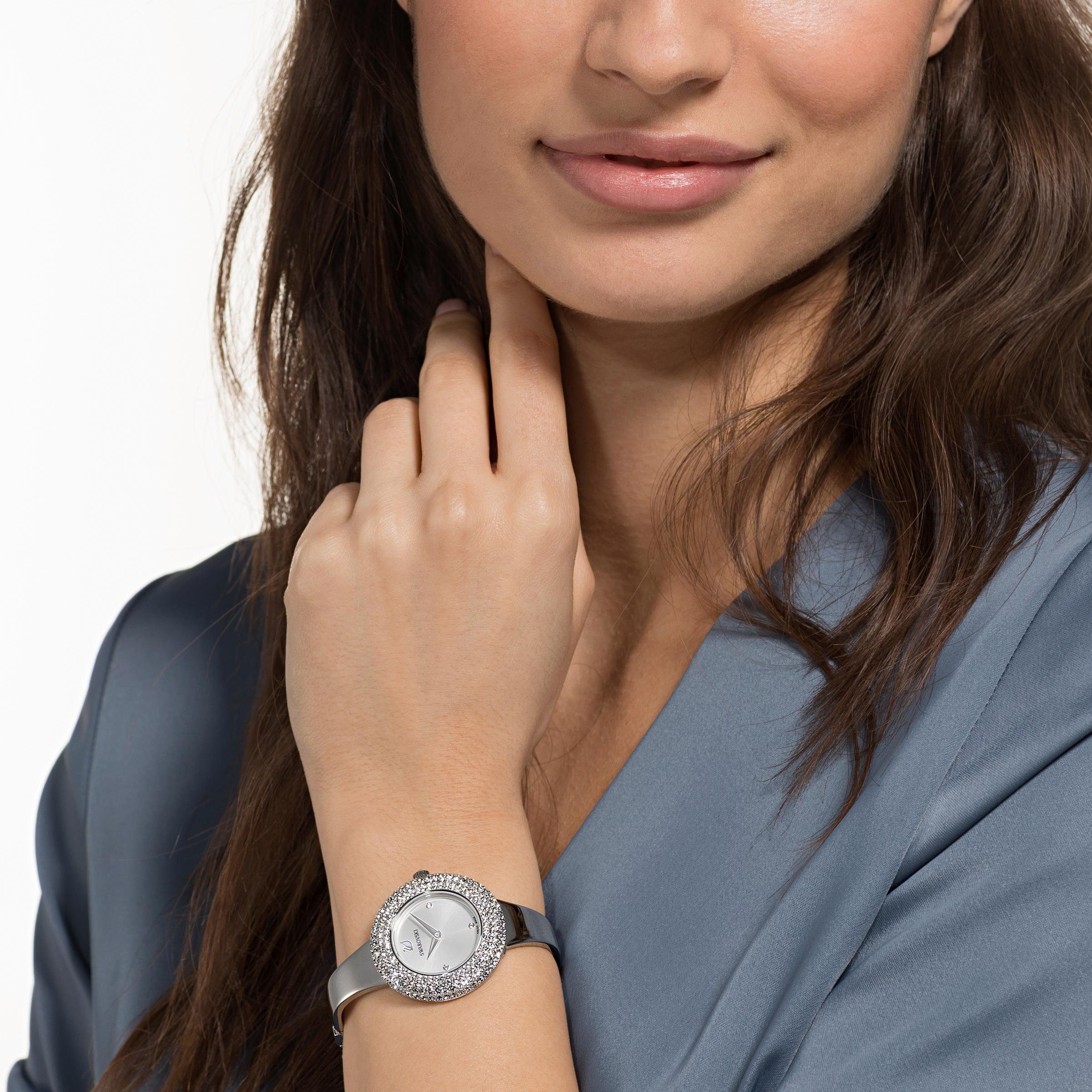 Swarovski Schweizer Uhr silber 5483853 ROSE, CRYSTAL