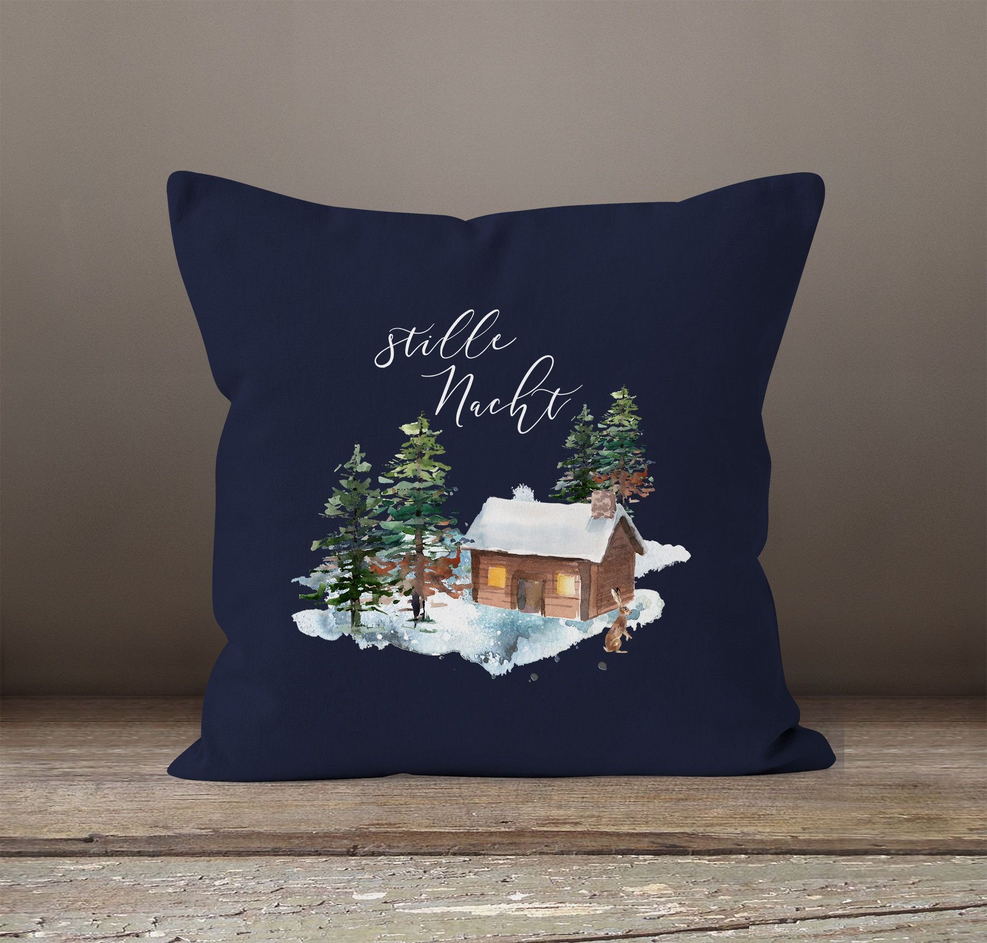 Autiga Dekokissen Weihnachts-Kissenbezug Stille Nacht Weihnachten günstig online kaufen
