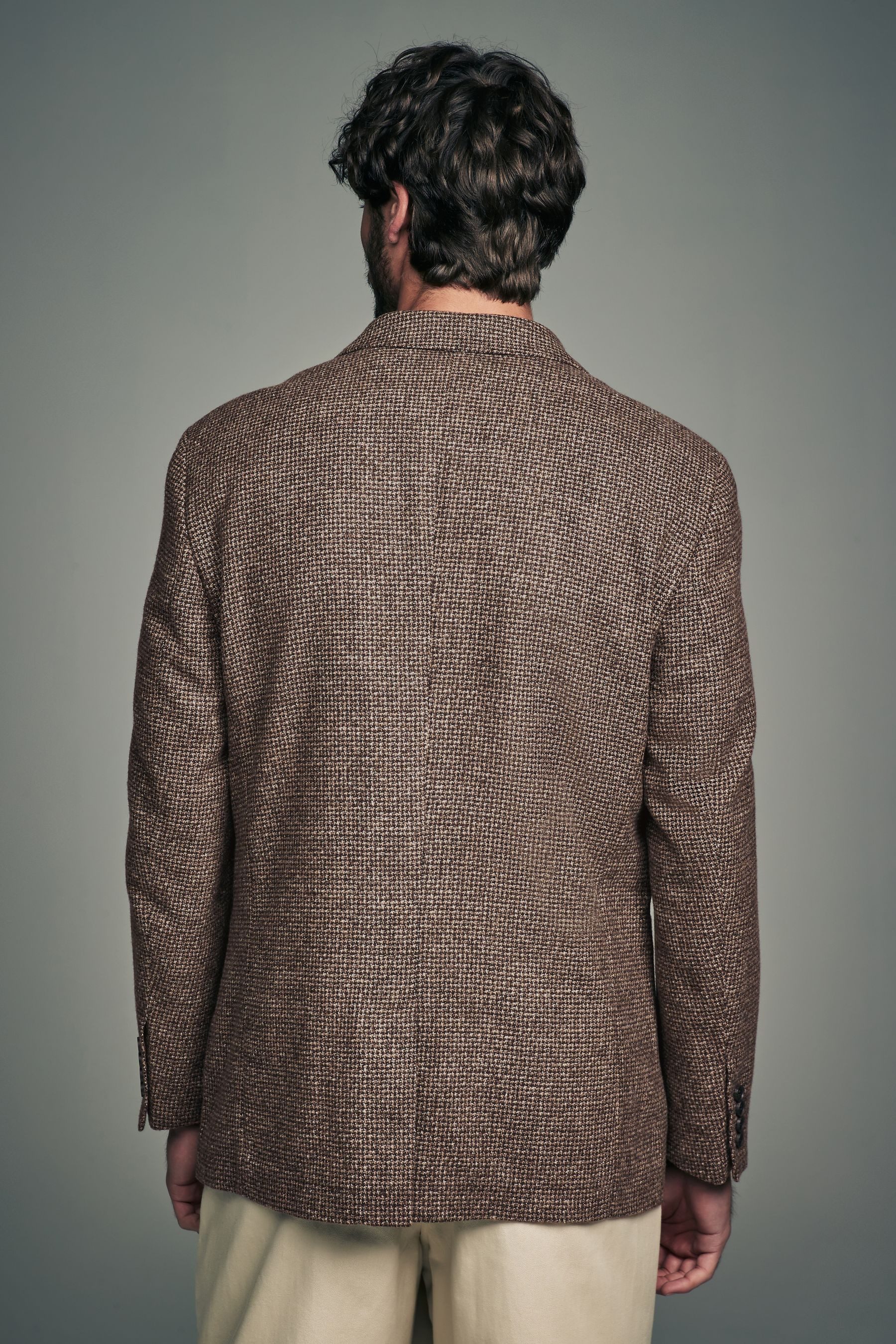 Next Sakko Angerautes, kariertes Sakko mit Wolle (1-tlg) günstig online kaufen