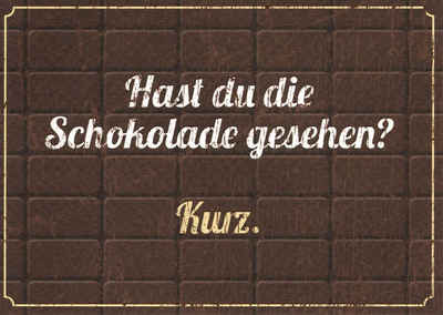 Postkarte "Hast du die Schokolade gesehen?", Erwachsene