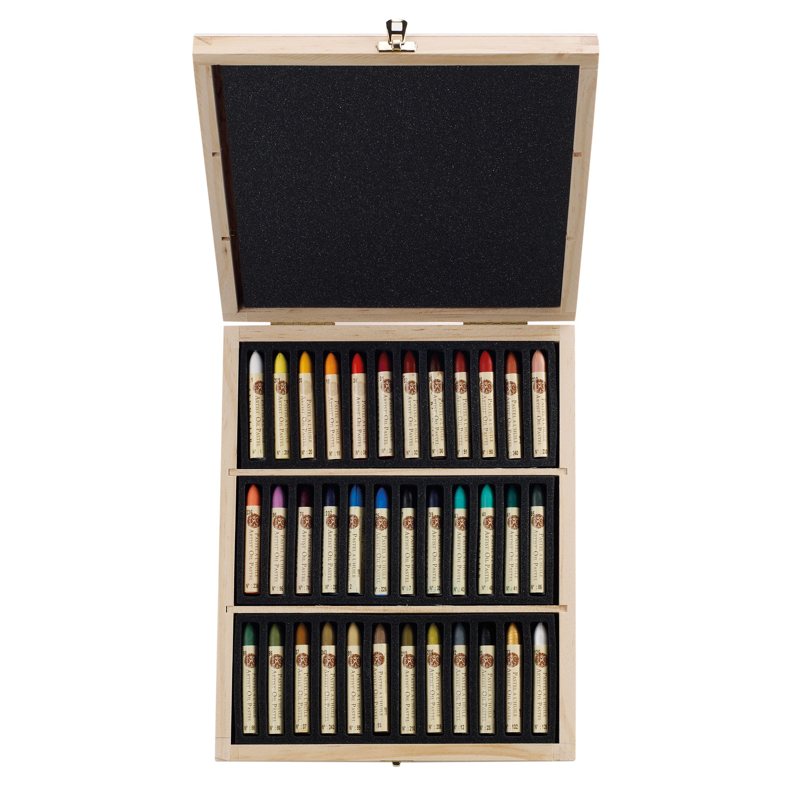 SENNELIER Ölfarbe Oil Pastels - Universal Holzkasten mit 36 Ölpastellen - N132518.36