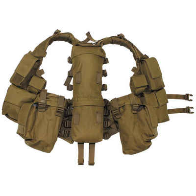 MFH Anglerweste Tactical Weste, div. Taschen, coyote tan