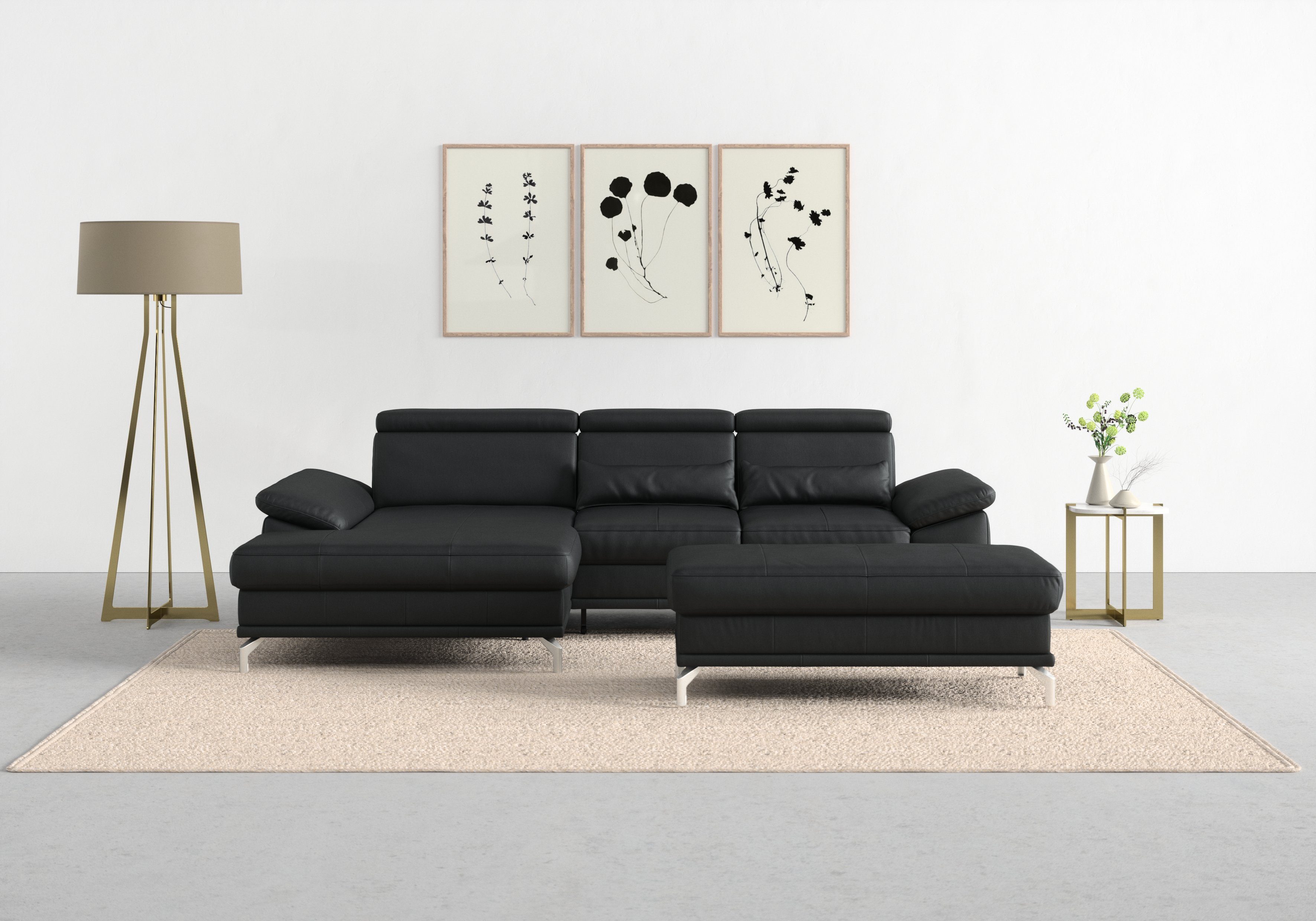 sit&more Ecksofa Cabrio L-Form, mit Sitztiefenverstellung, günstig online kaufen