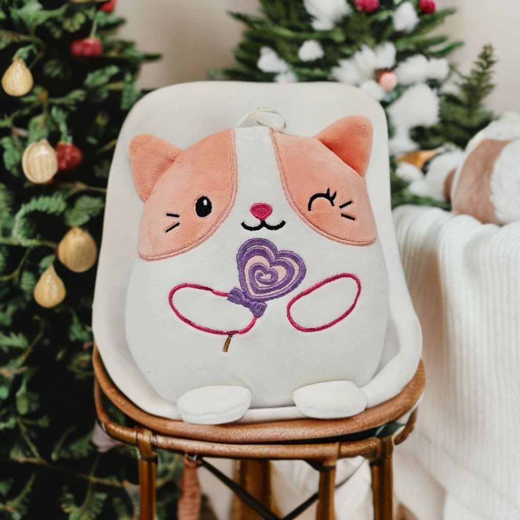 soma Kuscheltier KAWAII Kuties Plüsch Kuscheltier Plüschfigur 20 cm Katze rosa weiß (1-St), Stofftier für Kinder Anime Kawaii Plush Cute Plushie Geschenke