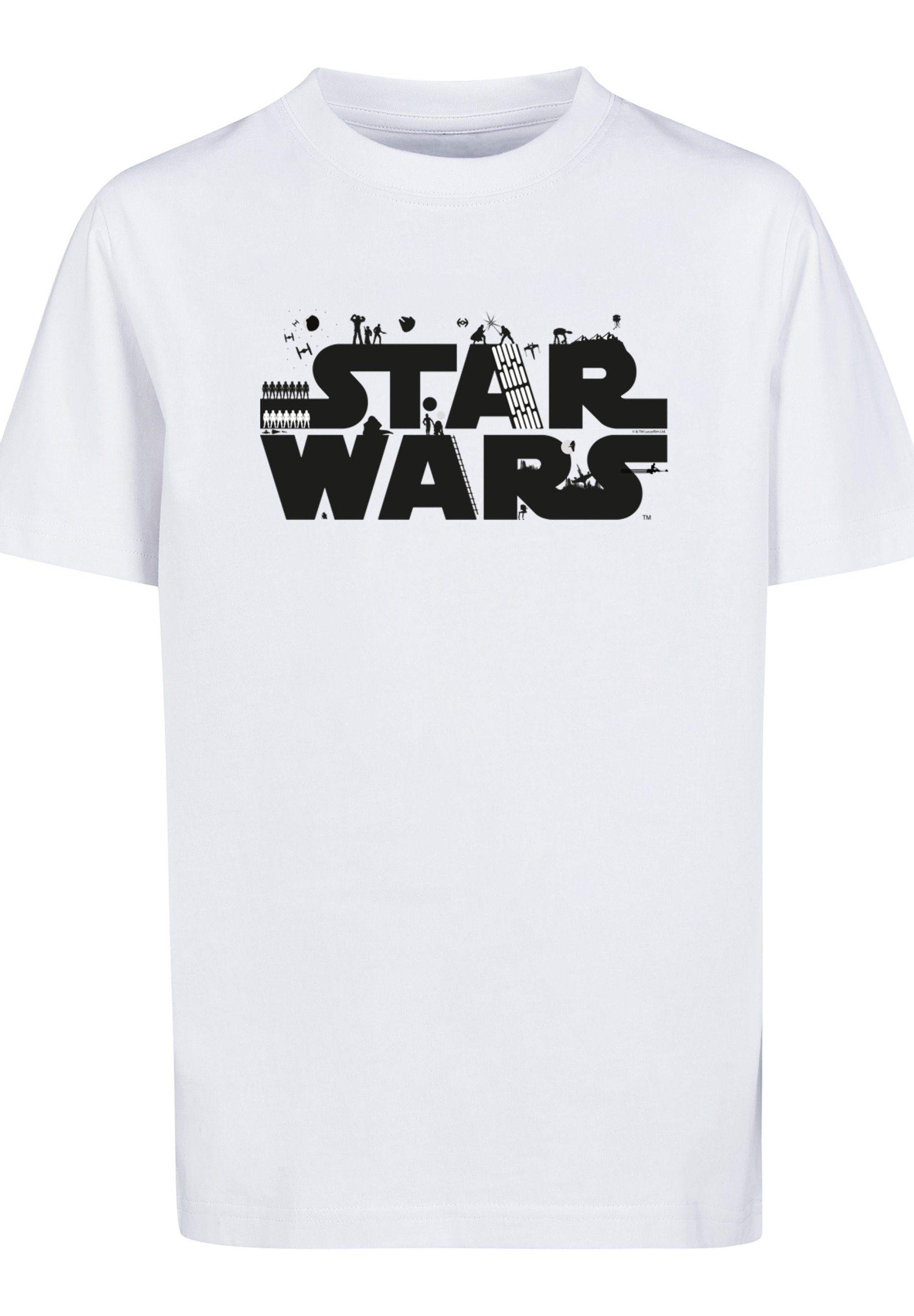 Kinder,Premium Merch, F4NT4STIC Unisex Star T-Shirt Wars Minimalist Jungen,Mädchen,Bedruckt Logo