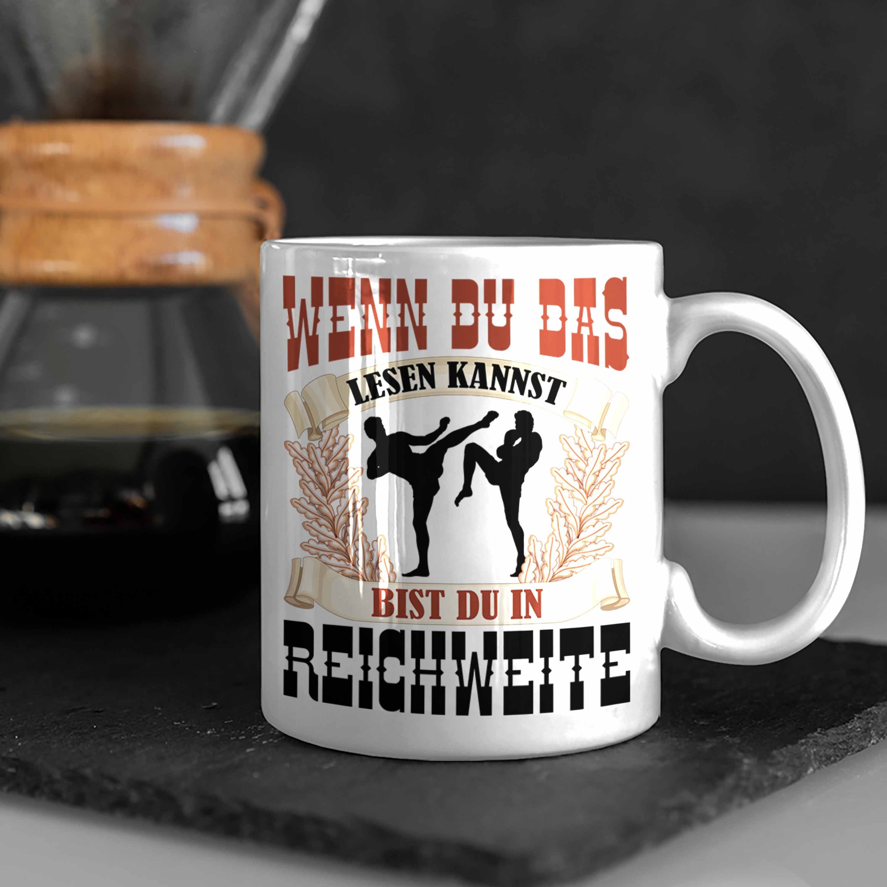 Kampfsport Geschenkidee Du Kampfsportler Tasse Tasse Geschenk Das L für Wenn Trendation Weiss