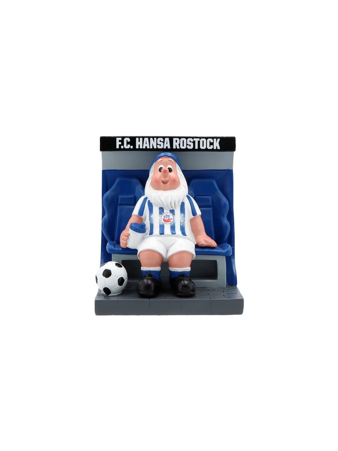 FC Hansa Rostock Dekofigur Hansa Rostock Gartenzwerg "Ersatzbank"