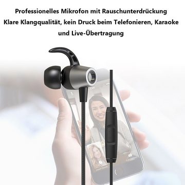 GelldG USB-C Kopfhörer, Typ C Kopfhörer im Ohr mit Mikrofon In-Ear-Kopfhörer