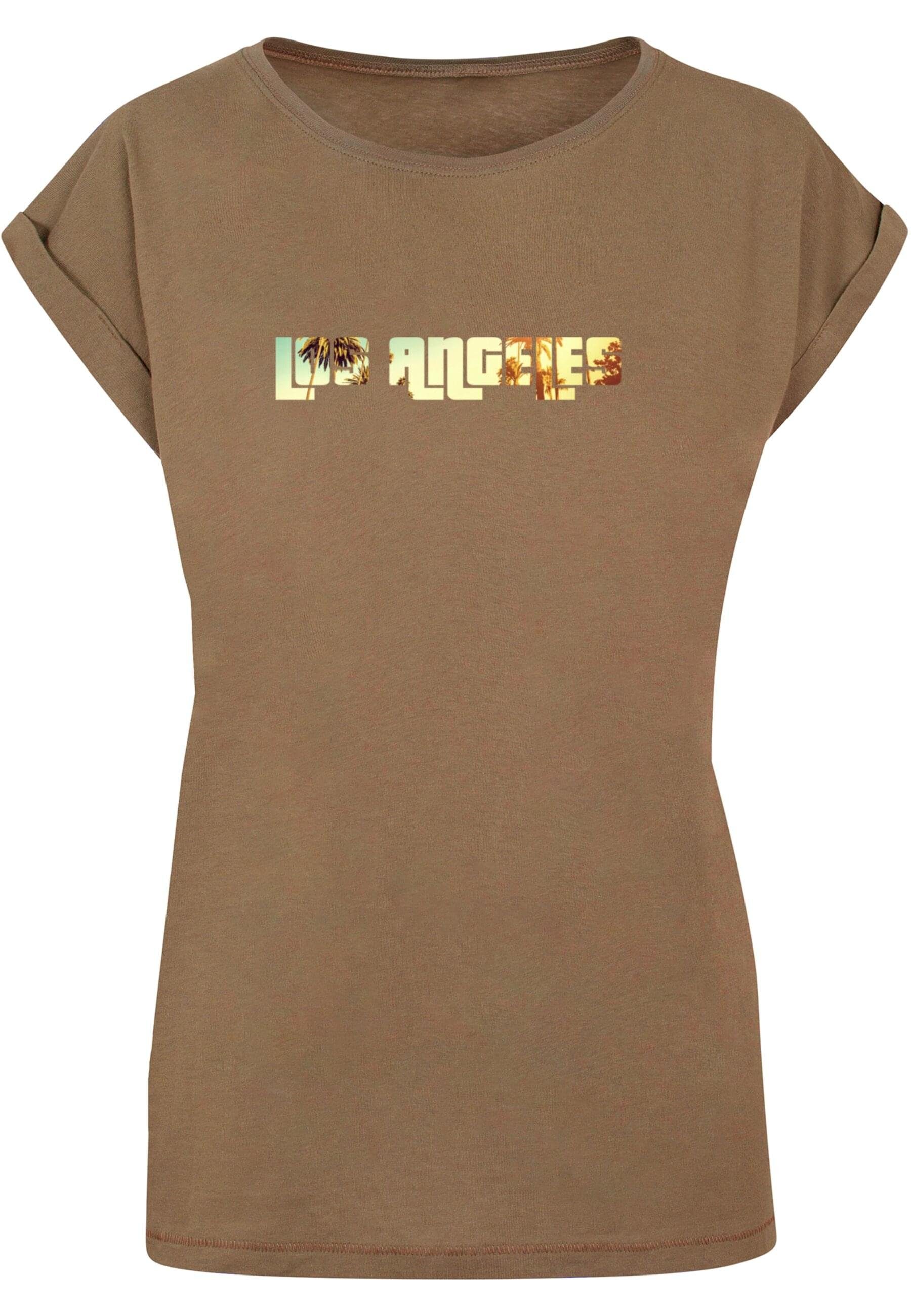 Merchcode T-Shirt Damen Laides Grand Los Angeles Extended Shoulder Tee (1- tlg)