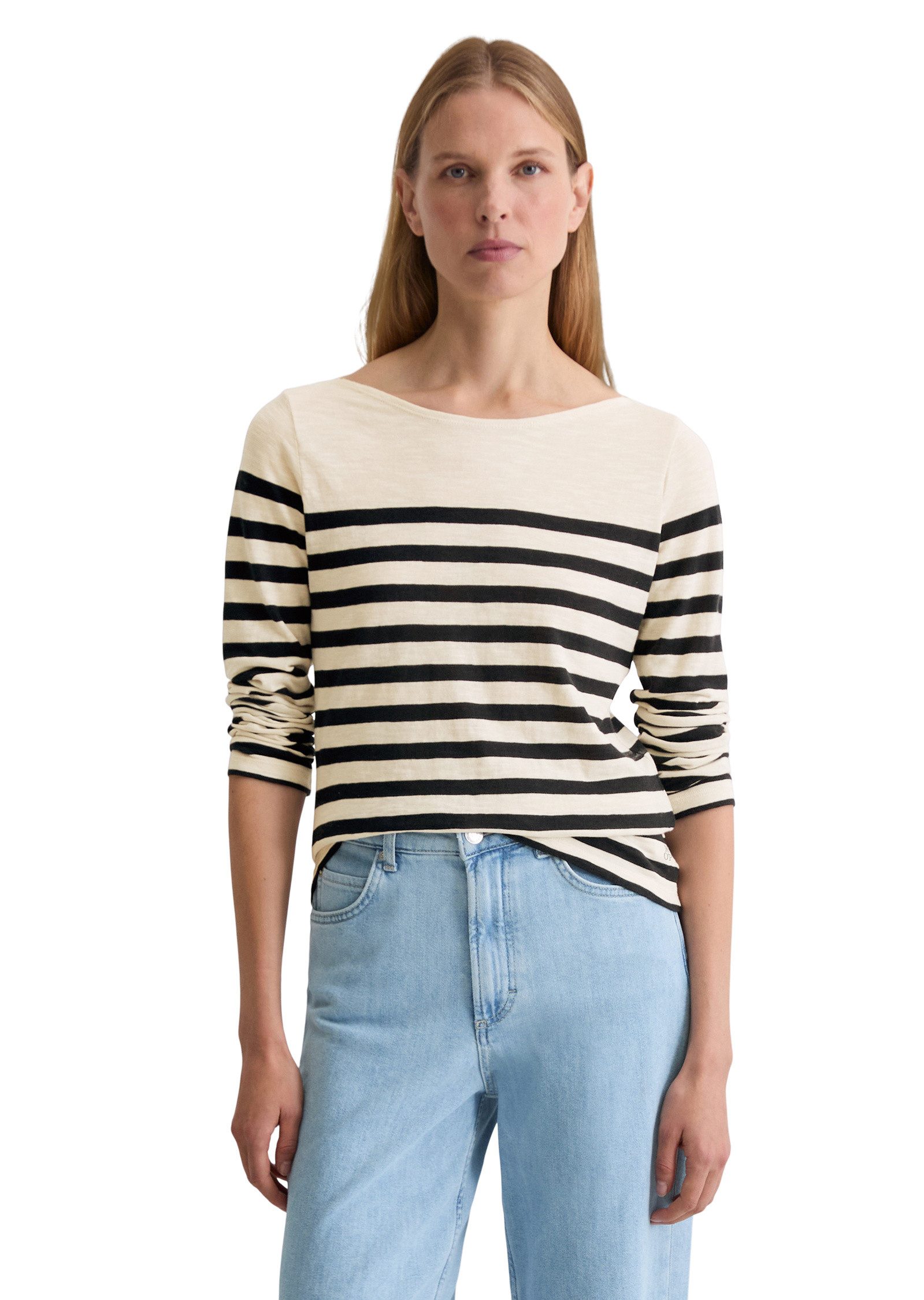 Marc O'Polo Langarmshirt aus Slubjersey günstig online kaufen