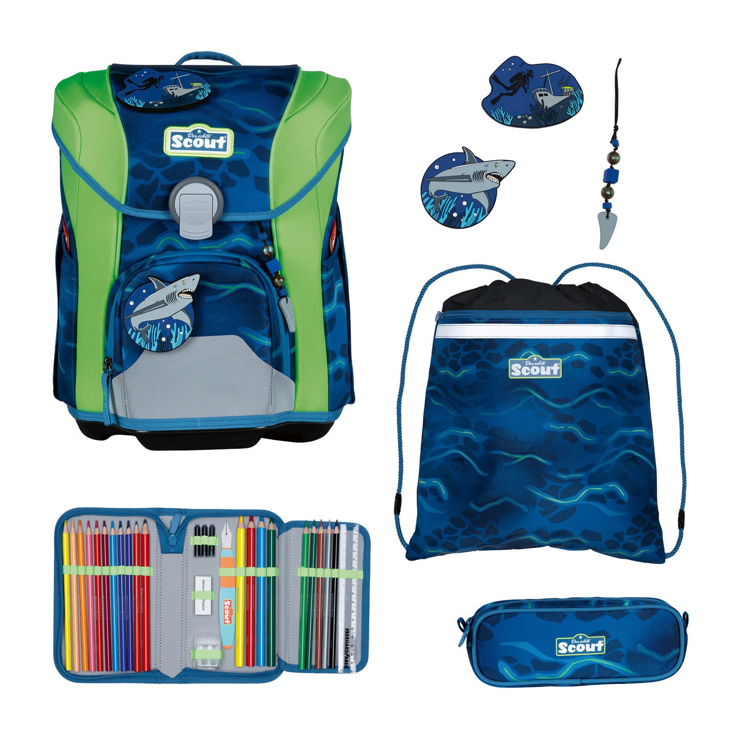 Scout Schulranzen 4-teilig (Set, 5-tlg)