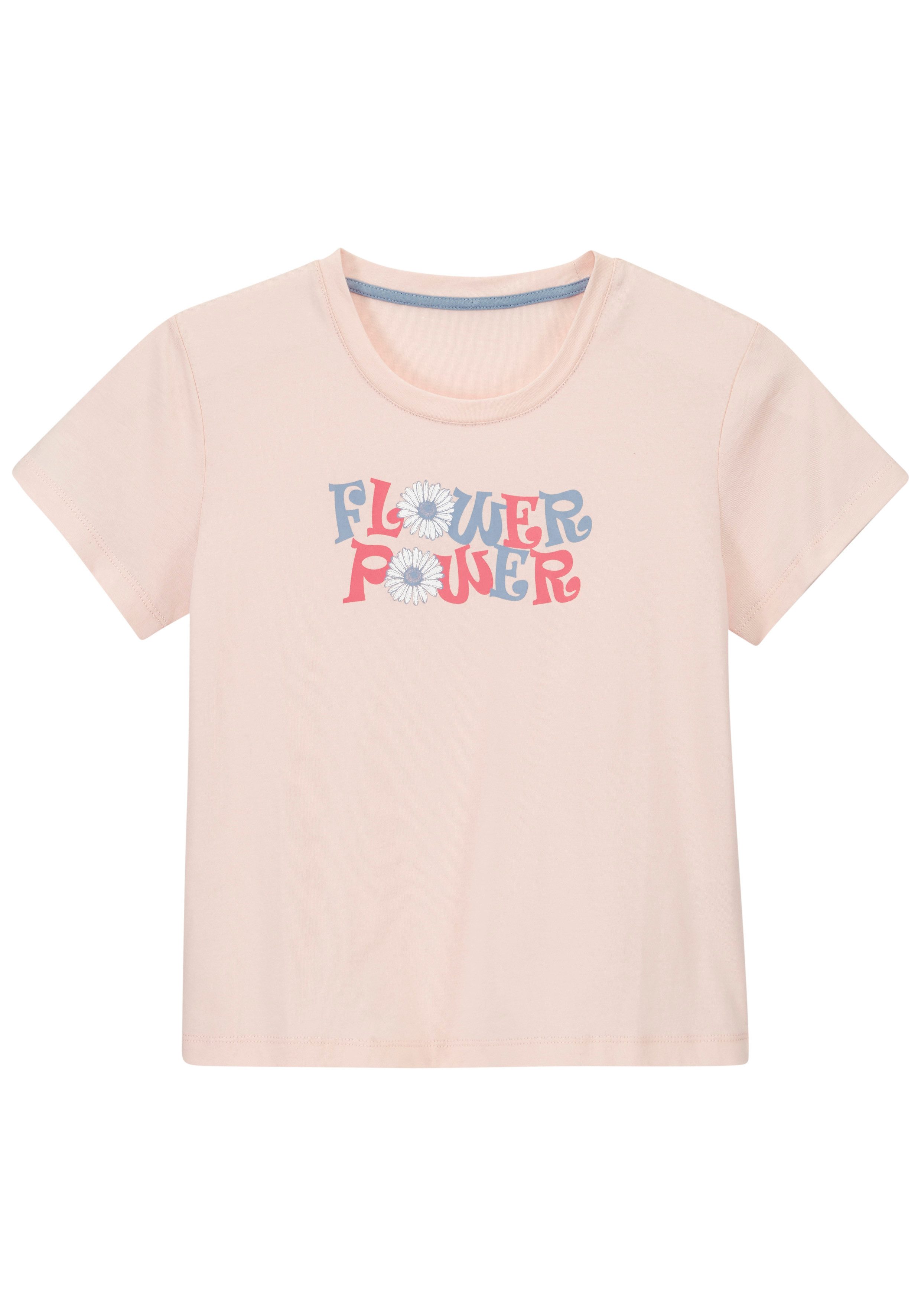 petite fleur Pyjama (4 tlg., 2 Stück) Mädchen - kurzer Schlafanzug mit sommerlichem Druck