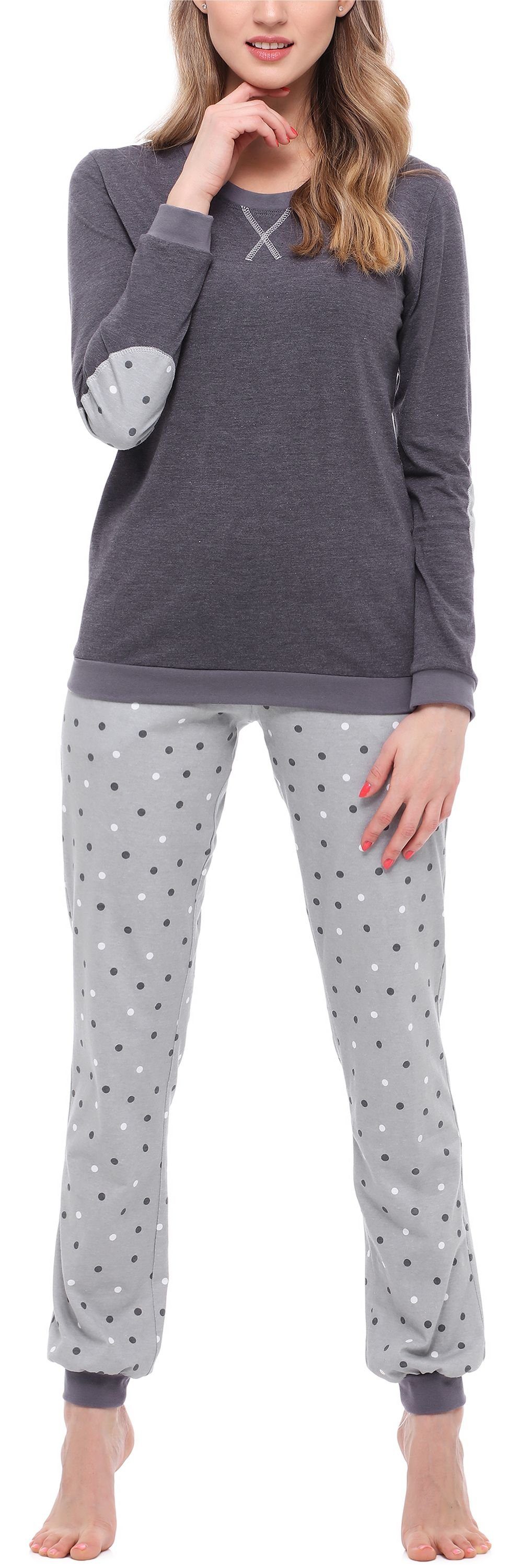 Merry Style Schlafanzug Damen Pyjama MS10-168 aus Baumwolle günstig online kaufen