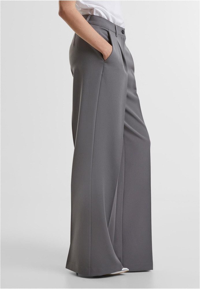 URBAN CLASSICS Stoffhose Ladies Wide Leg Trousers