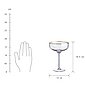 BUTLERS Sektglas »SMERALDA Champagnerschale mit Goldrand 400ml«, Glas, mundgeblasen, Bild 3