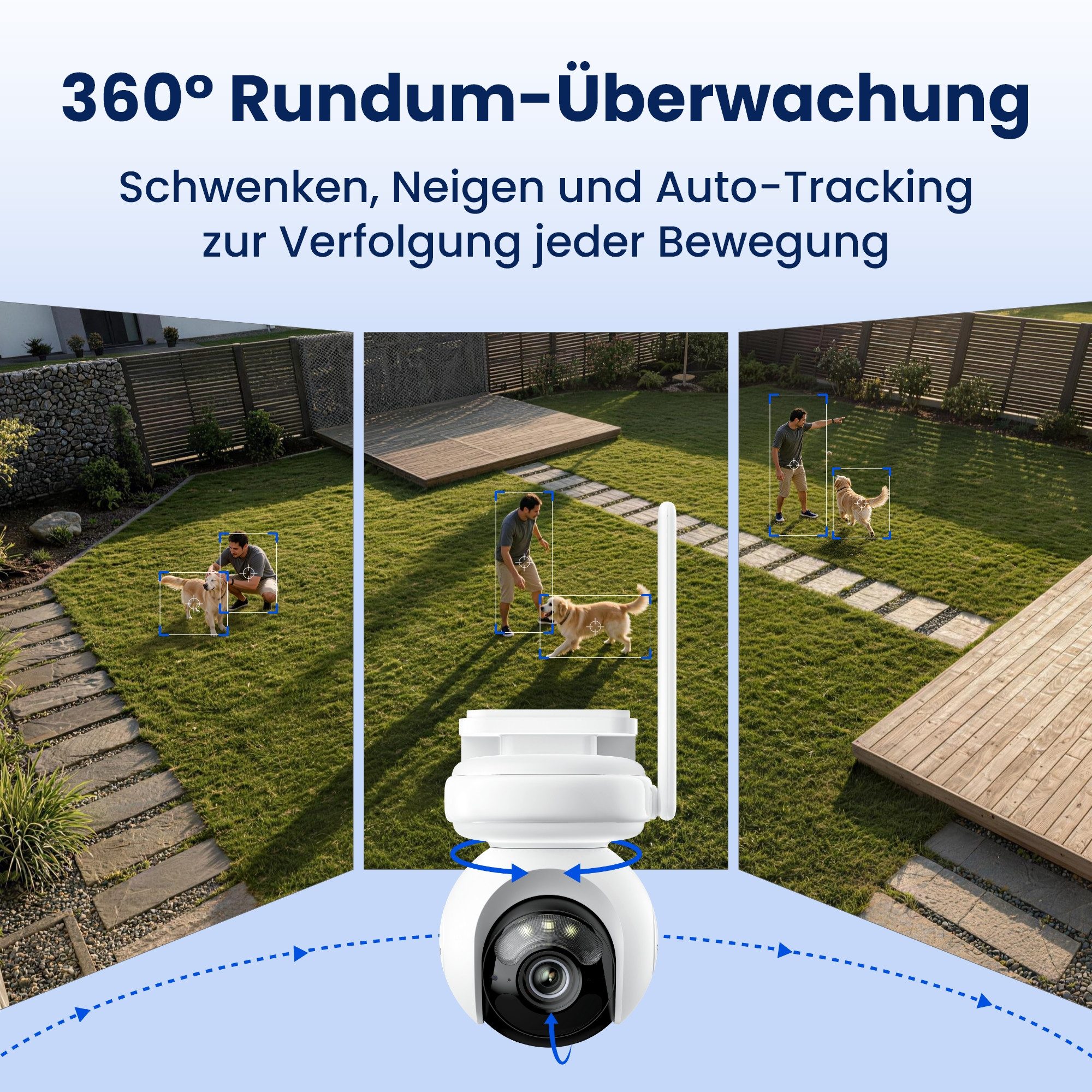 Reolink Altas PT Ultra + 12W Solarpanel Securitycam (4K Solar-Funkkamera Außen, ColorX, 360° Schwenk-Neige, Wi-Fi 6)