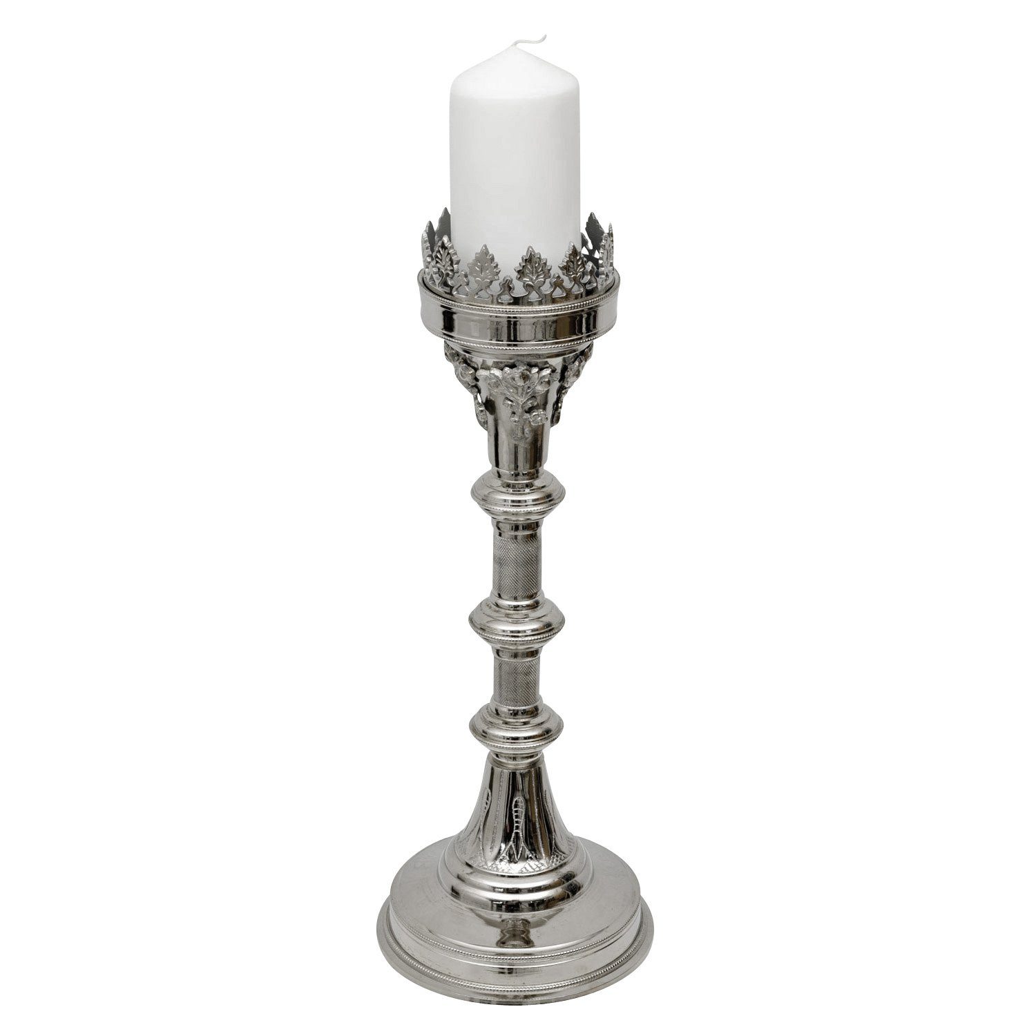 Aubaho Kerzenständer Kerzenleuchter 47cm Altarleuchter Kerzenständer Kirche  Altar Antik-St, Maße: 18 x 47 x 18cm (B x H x T) | Kerzenständer