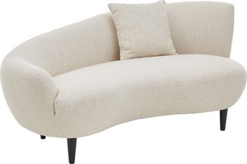 ATLANTIC home collection Chaiselongue Olivia, Nierenform-Sofa mit Zierkissen im Originalbezug