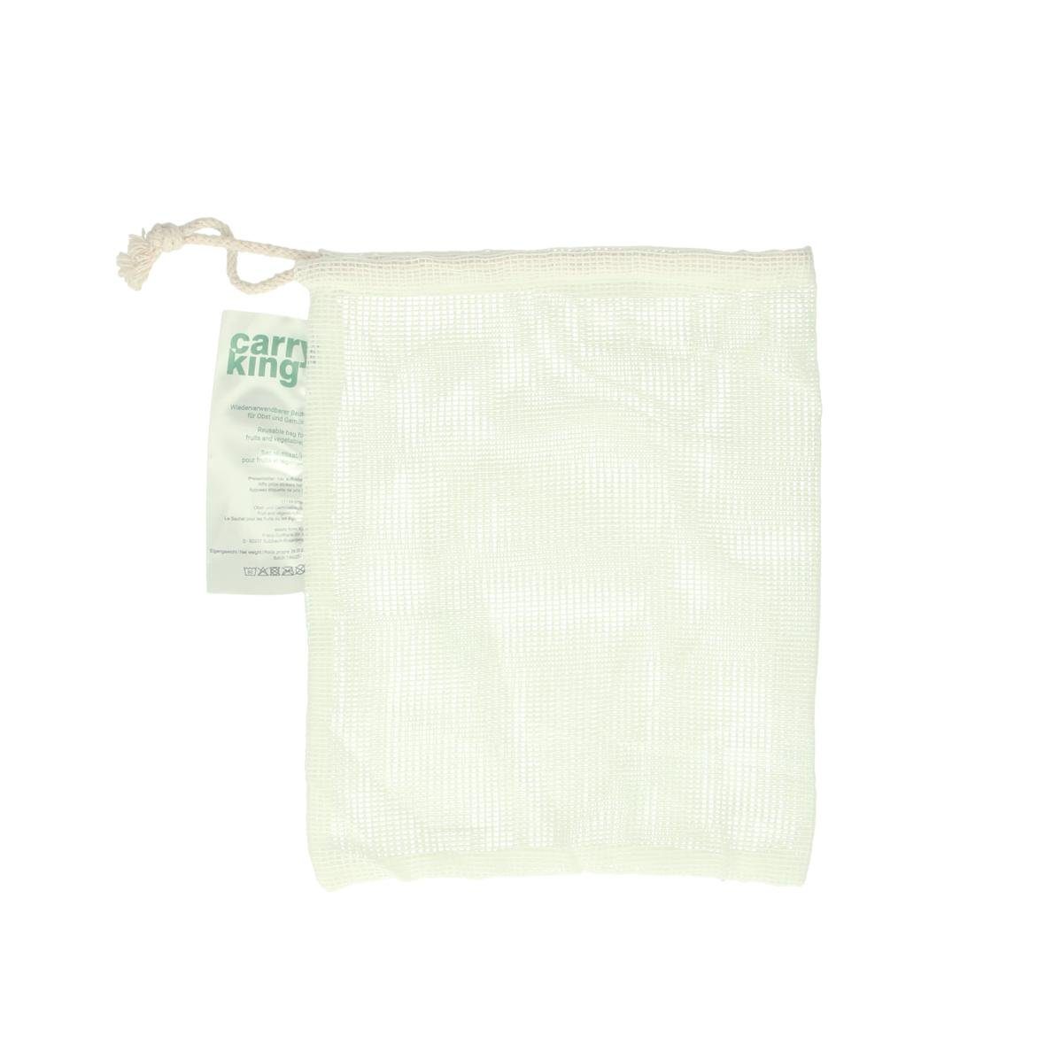 elasto Folienbeutel Obst- und Gemüsebeutel Cotton "ECOCARE" natur