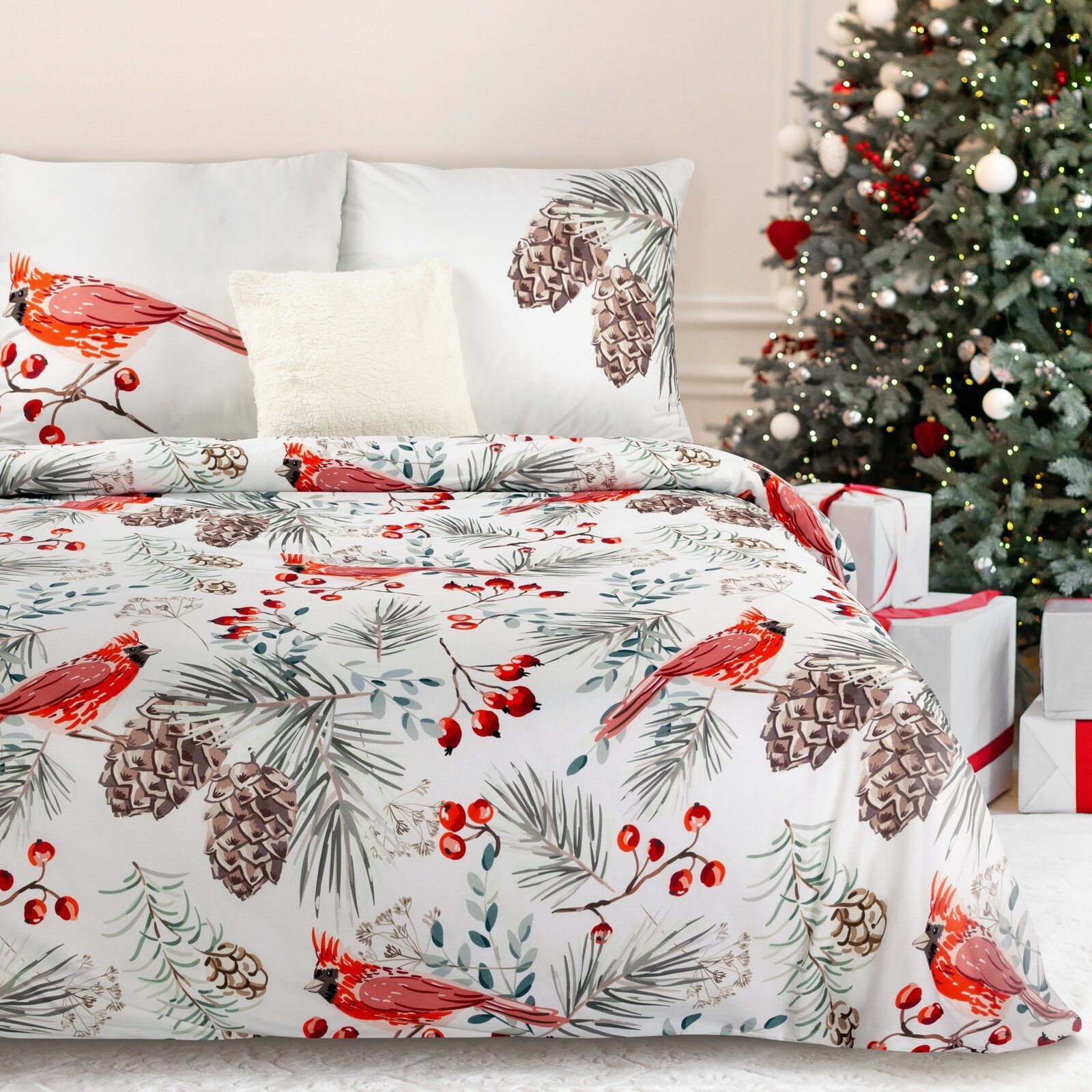 Eurofirany Bettwäsche Weihnachtsbettwäsche, Weihnachtsgeschenk Satinbaumwol günstig online kaufen