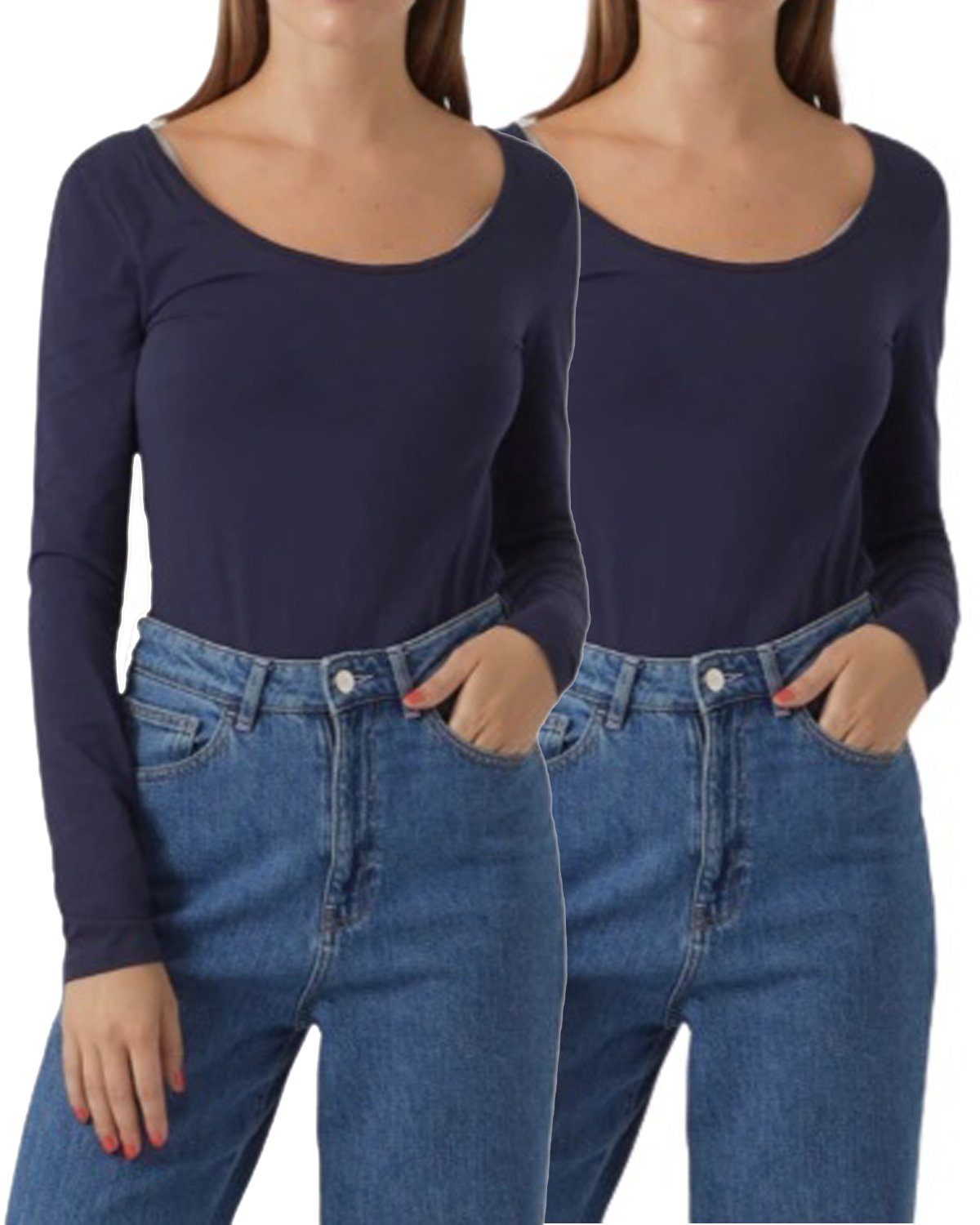 Vero Moda Langarmshirt stilvolle Longsleeves mit günstig online kaufen