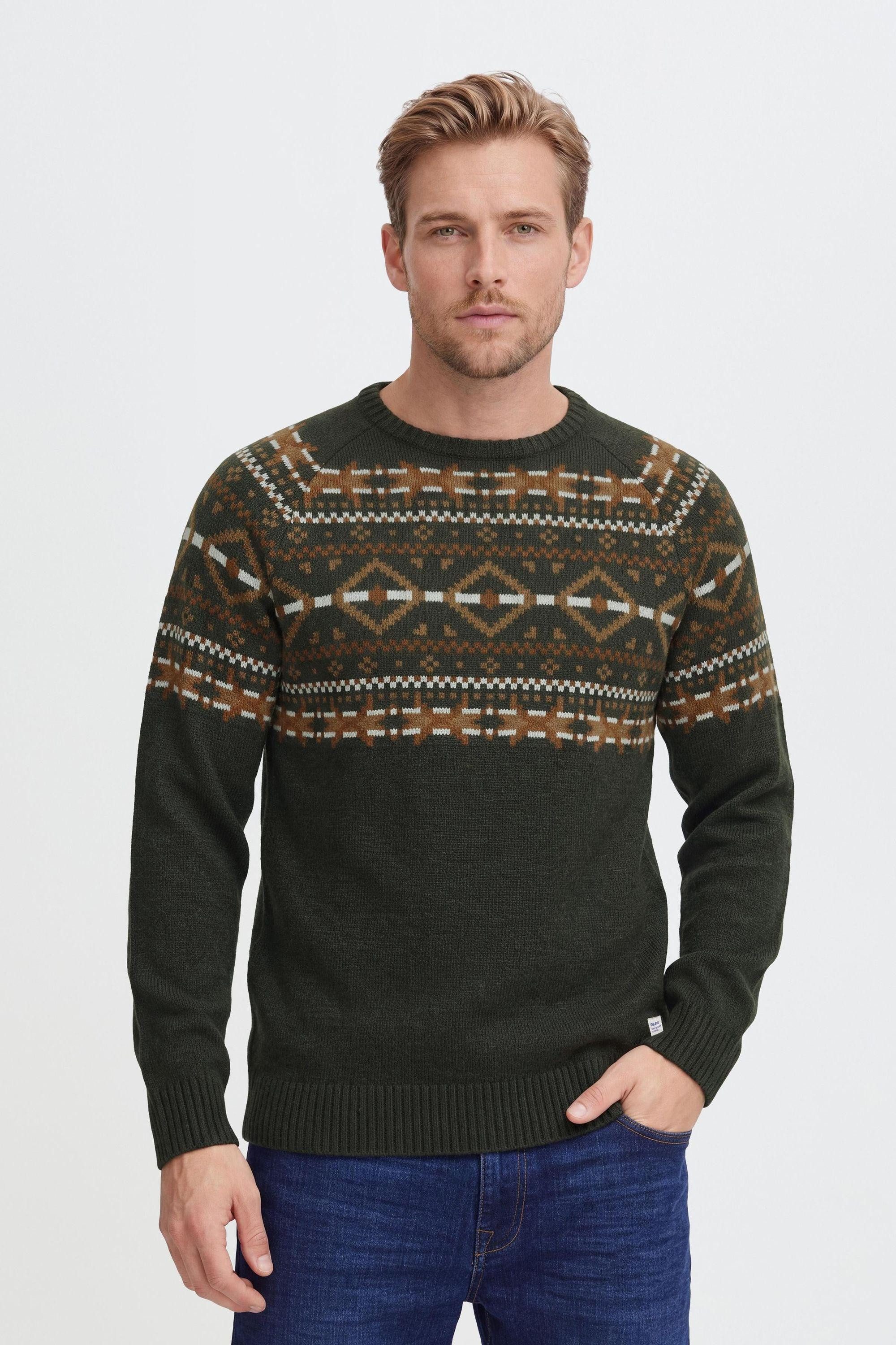 Blend Strickpullover BHNilas Weihnachtlicher Grobstrickpullover