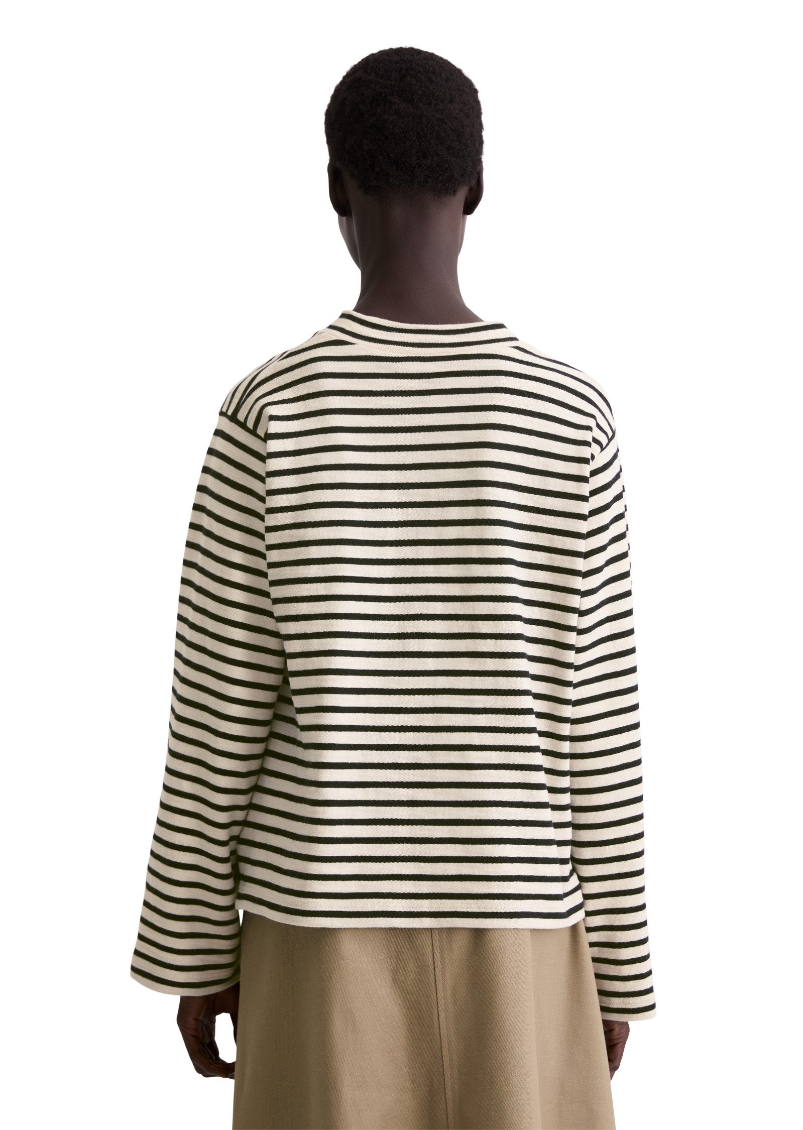 Marc O'Polo Langarmshirt aus garngefärbtem Heavy-Slub-Jersey
