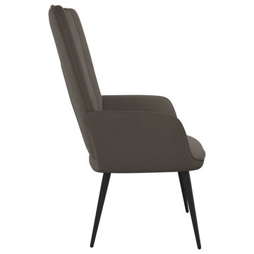 vidaXL Sessel Relaxsessel Dunkelgrau Samt (1-St)